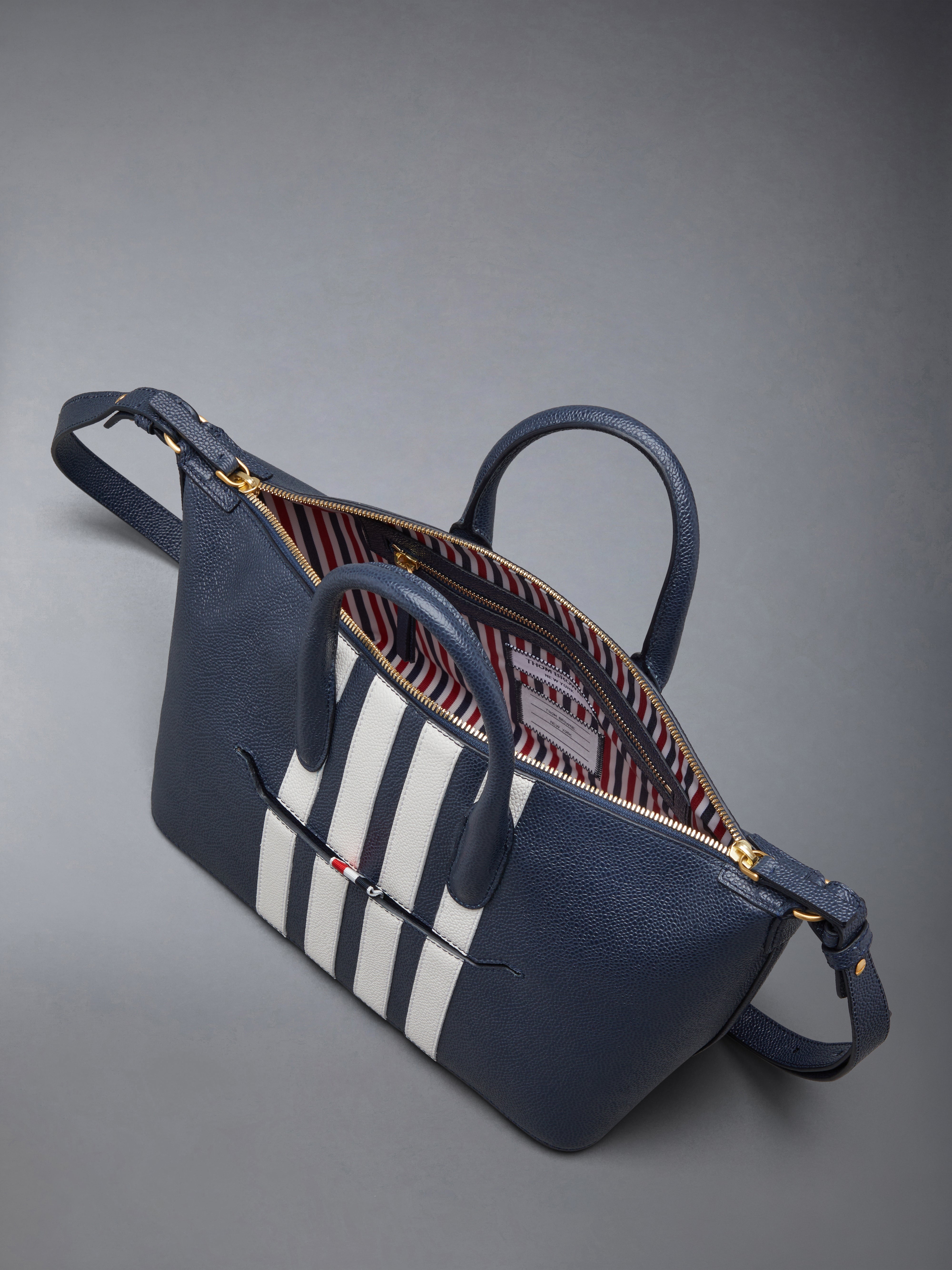 PEBBLE GRAIN 4-BAR SMALL DUFFLE - 5