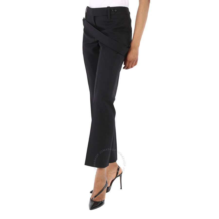 Burberry Ladies Black Wool Trousers - 5