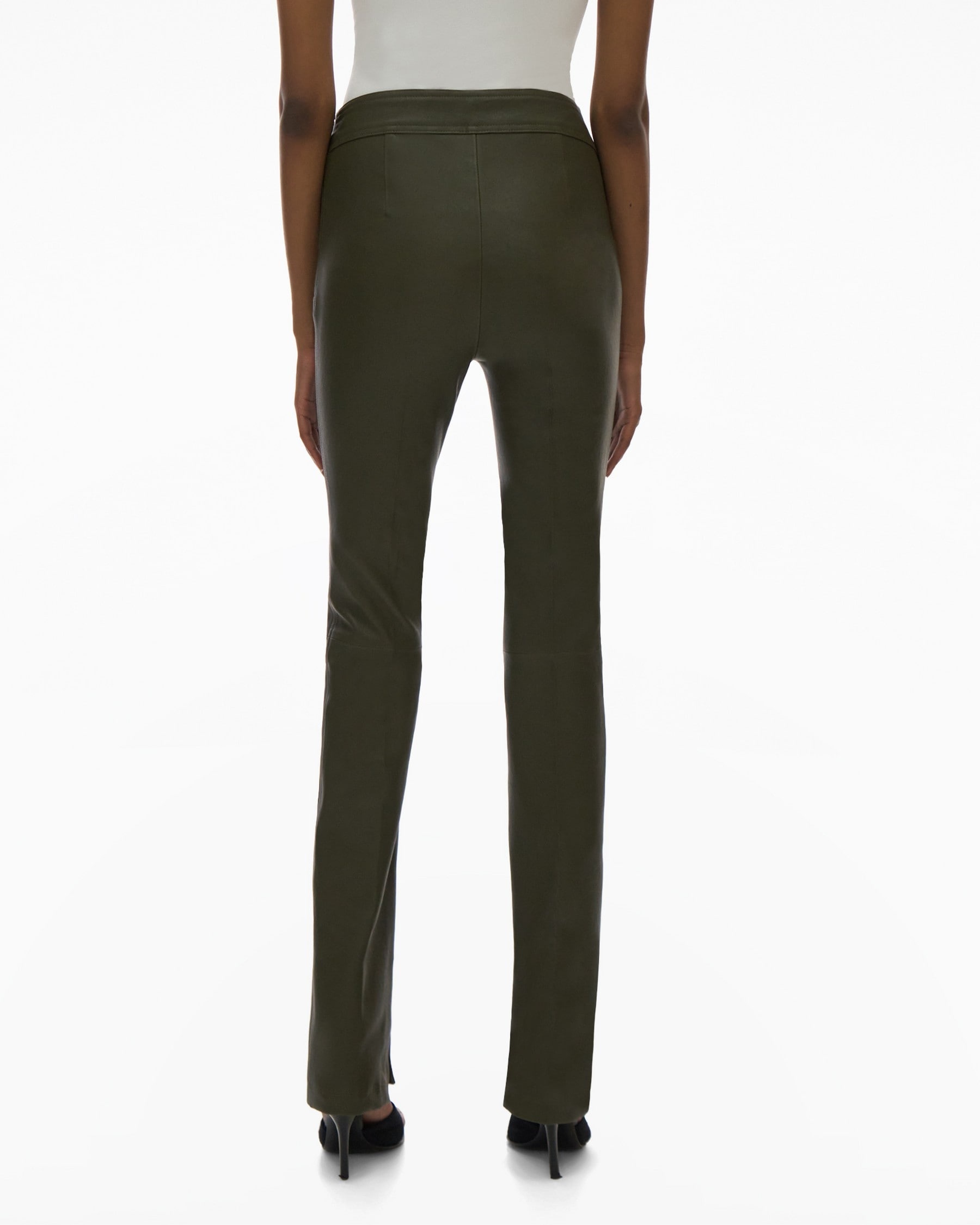 CORE SLIT LEATHER PANT - 4