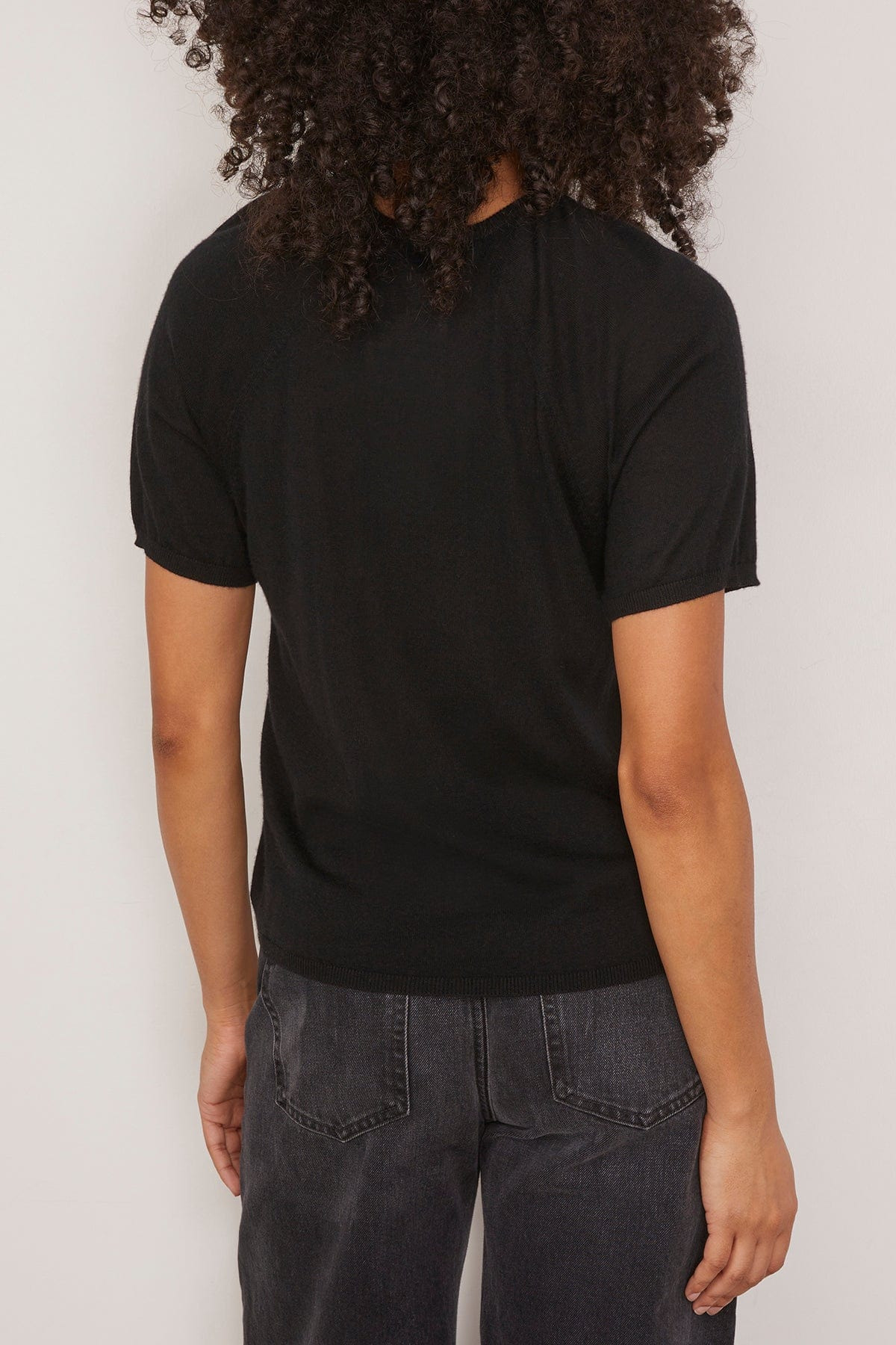 The Lee Classic Cashmere Tee in Black - 4