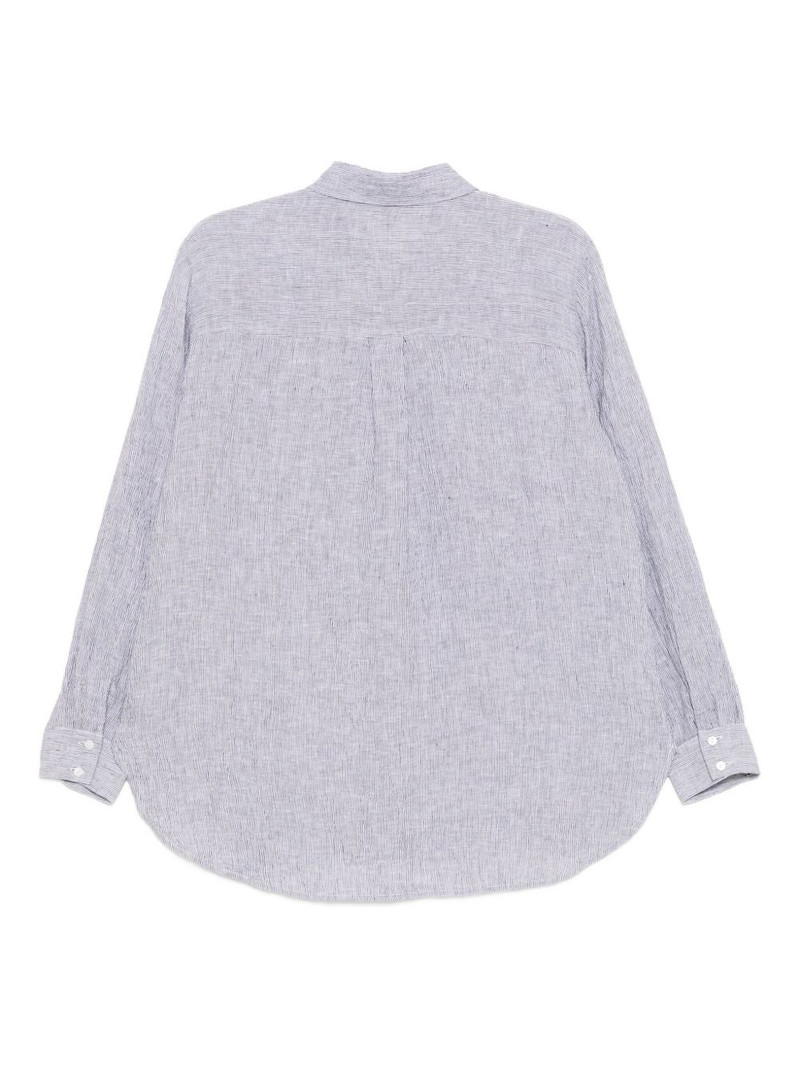 EILEEN FISHER linen striped shirt outlook