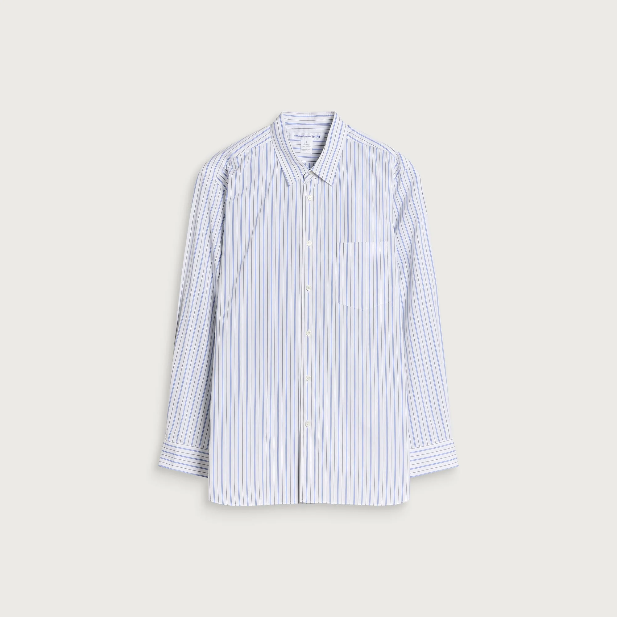 Comme des Garçons SHIRT Cotton Poplin Stripe Shirt - 1