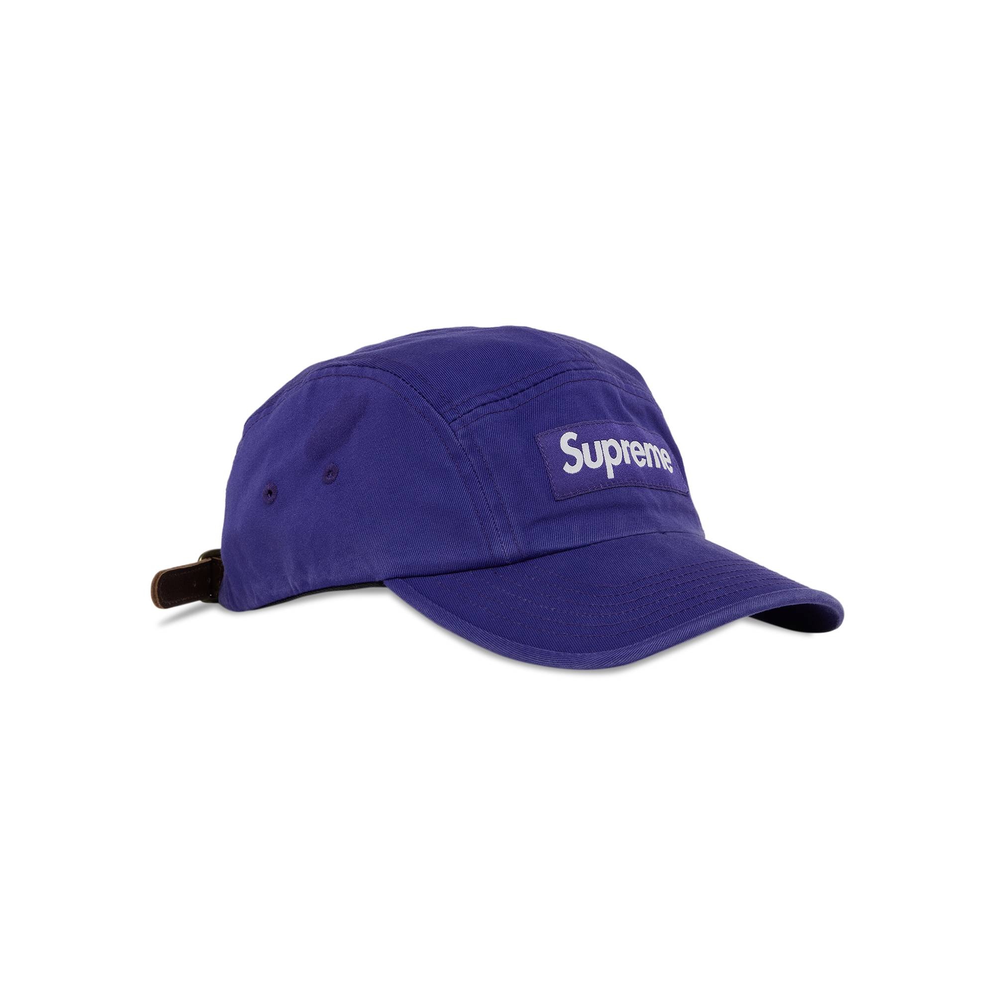 Supreme Washed Chino Twill Camp Cap 'Purple' - 2