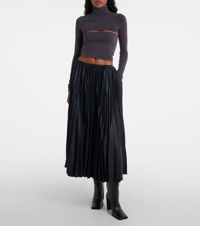 Alaïa Second-Skin cropped cutout top outlook