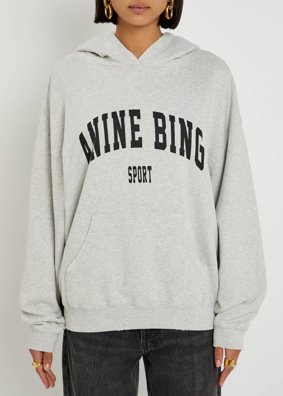 Anine Bing Harvey Hooded Cotton Sweatshirt - 2