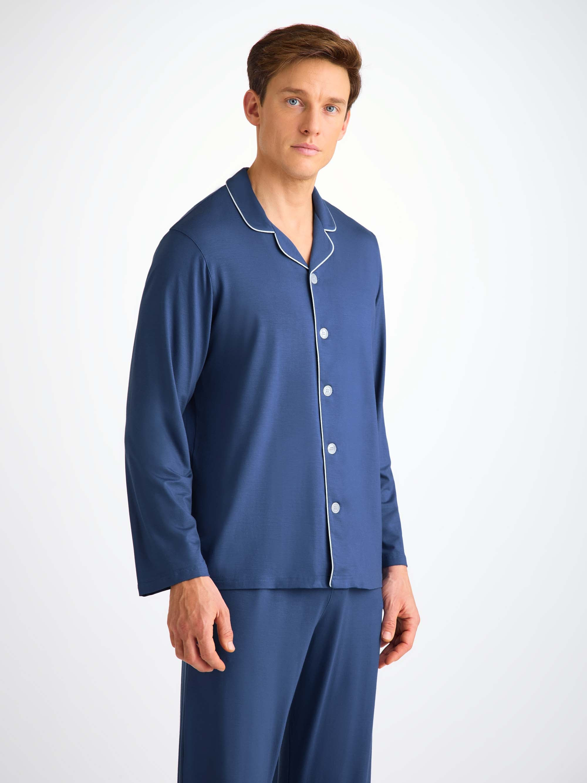 Men's Pajamas Basel Micro Modal Stretch Sapphire - 5