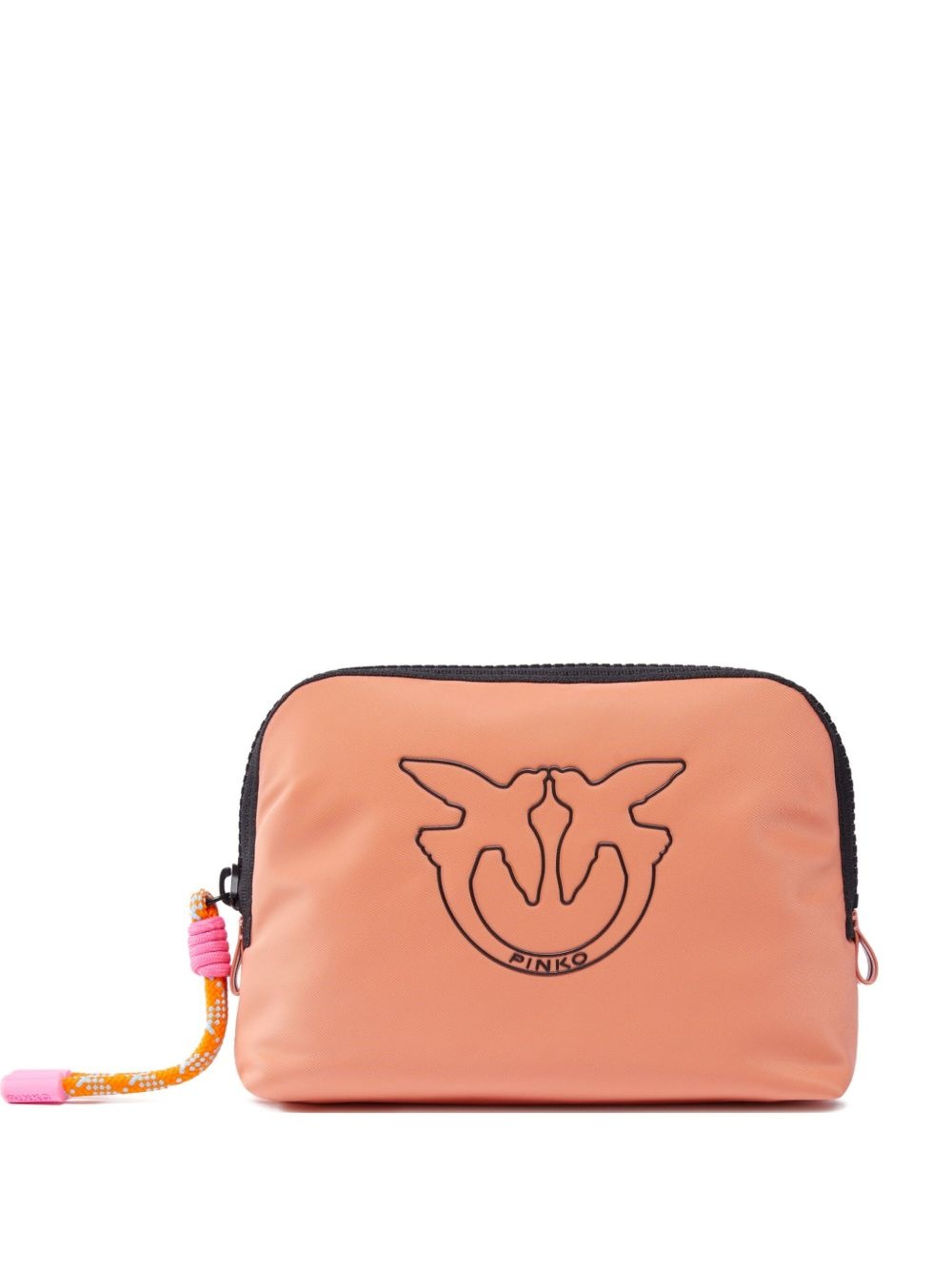 logo-embroidered make up bag - 1
