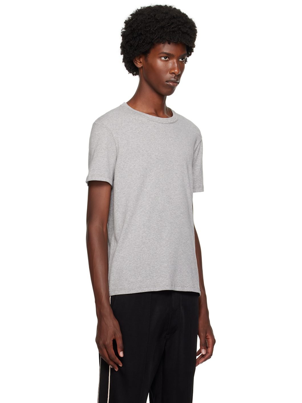 Gray Crewneck T-Shirt - 2