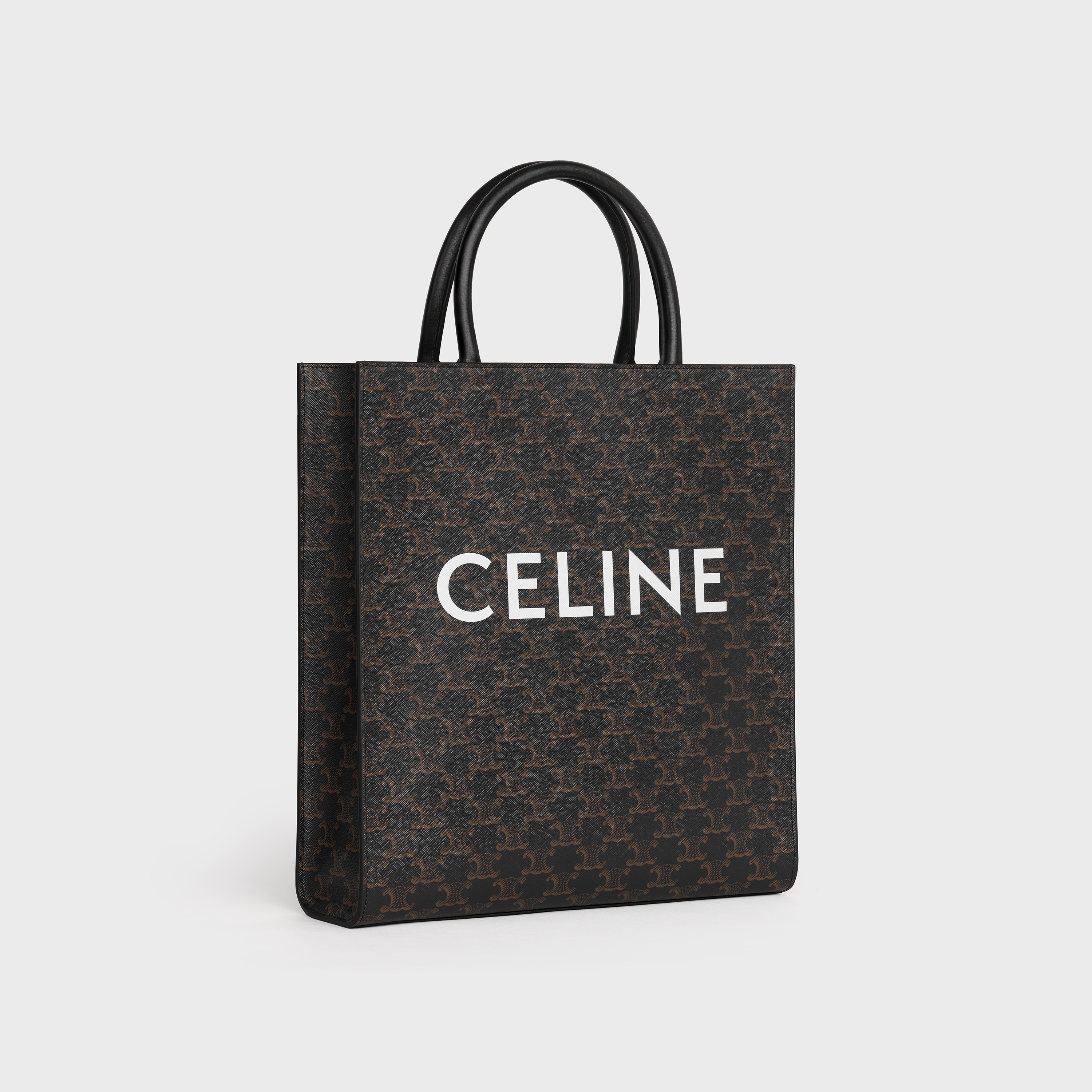 Medium Vertical Cabas in Triomphe Canvas with Celine Print - 2