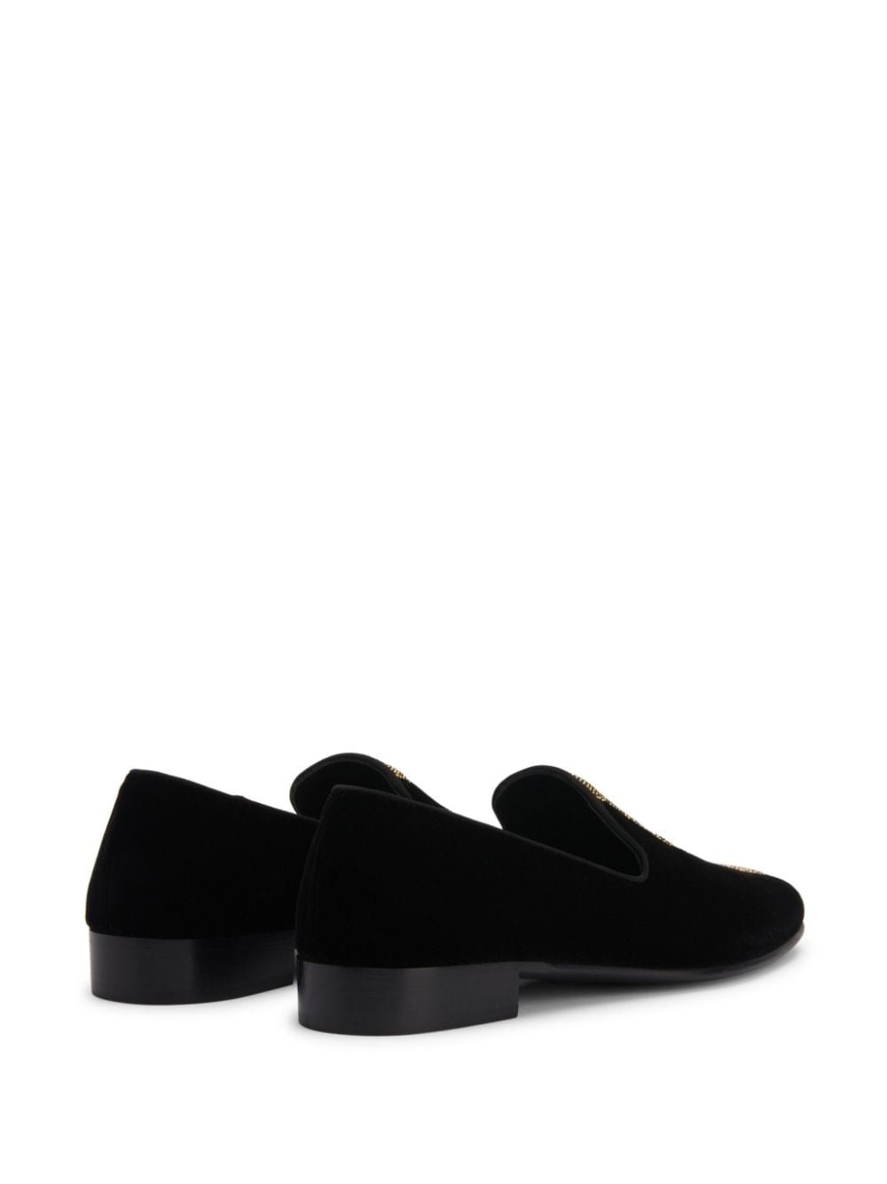 Tuxedo Diamond velvet loafers - 3
