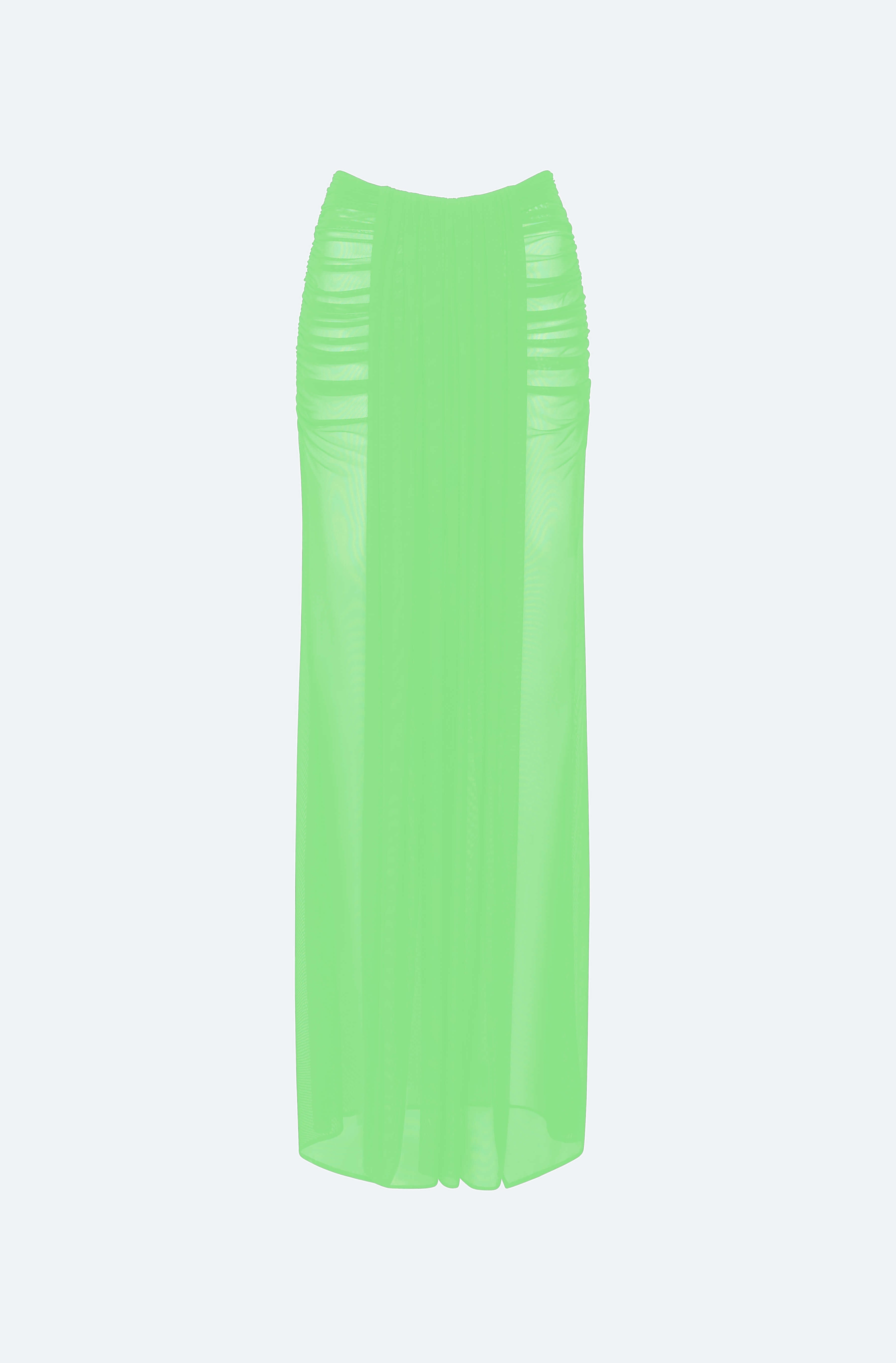 Mesh Draped Skirt - 1