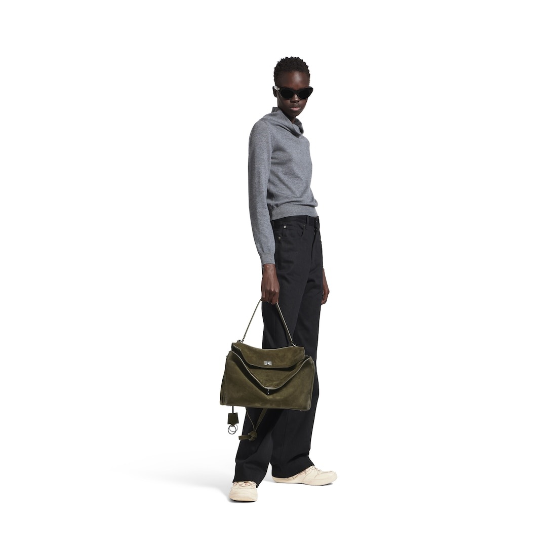 Women's Rodeo Handbag Medium in Khaki - 7