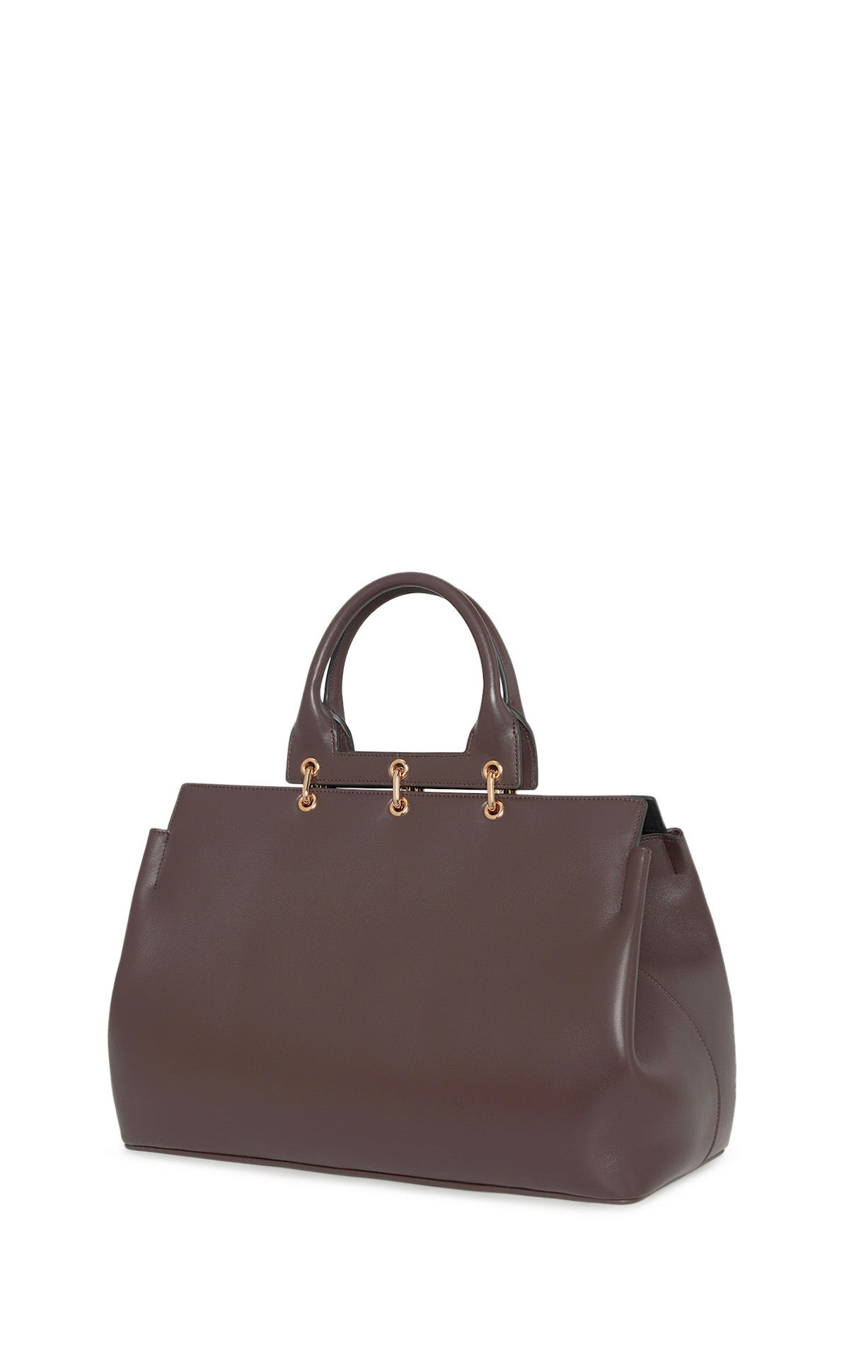 Large Amethyst Bag in Bordeaux Nappa Leather - 2