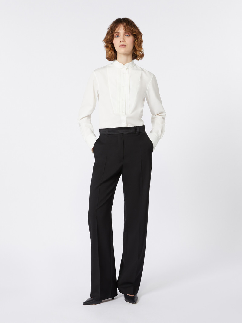 WEEKEND Max Mara BUTTERFLY1234 Cotton poplin tuxedo shirt outlook