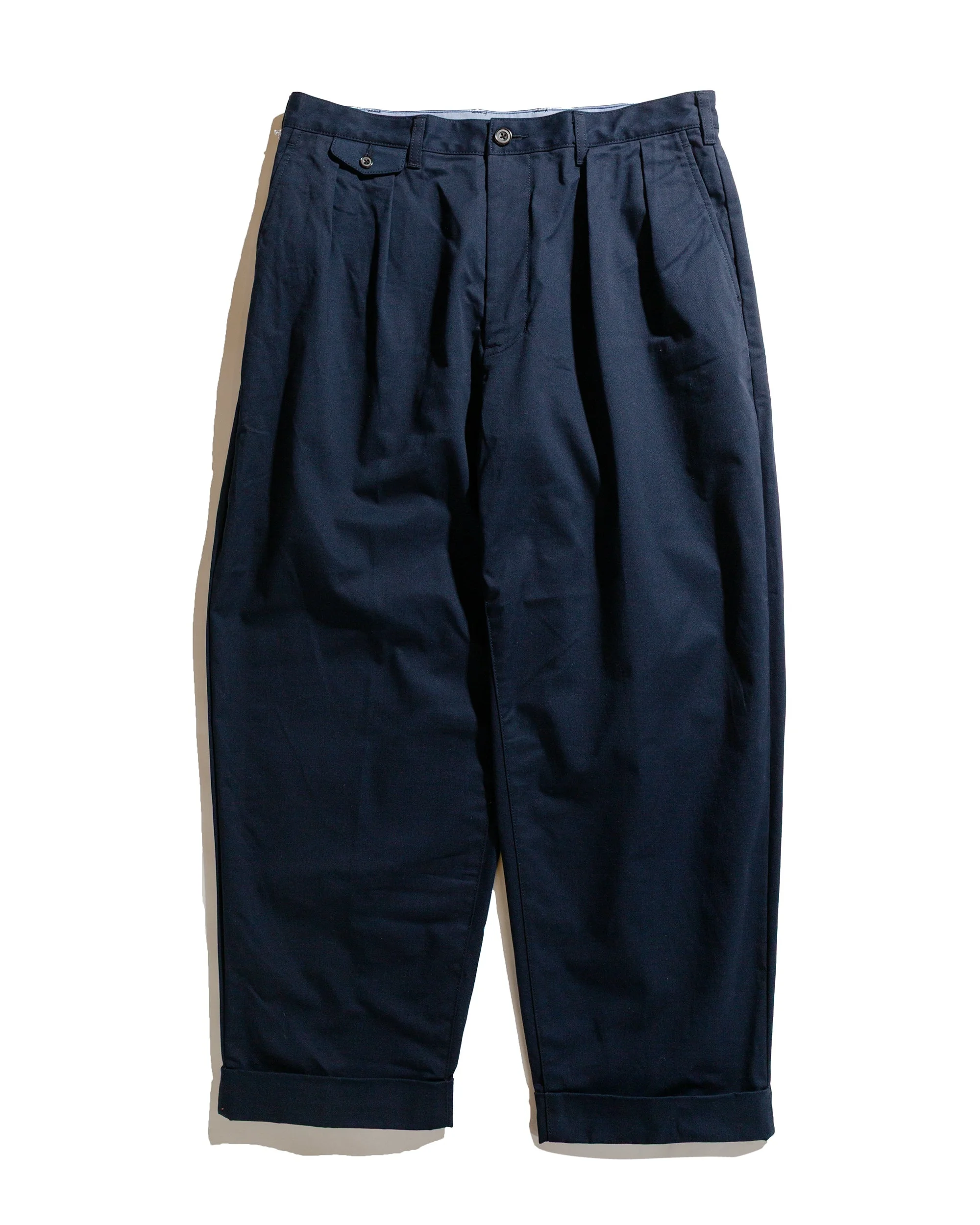 2Pleats Twill Dark Navy - 1