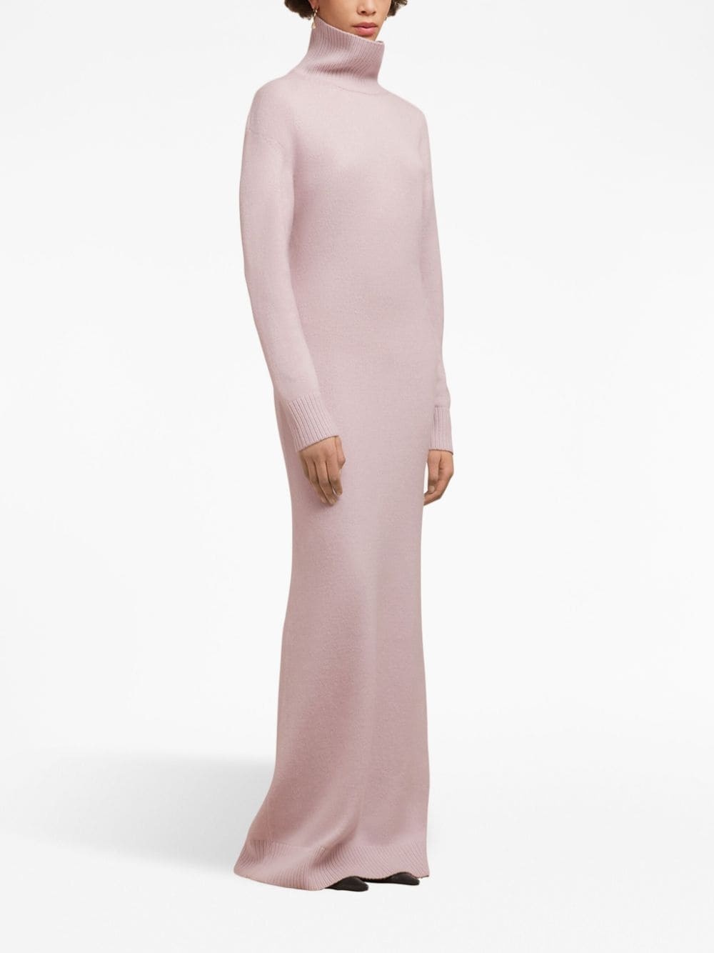 elbow-patch knitted maxi dress - 2