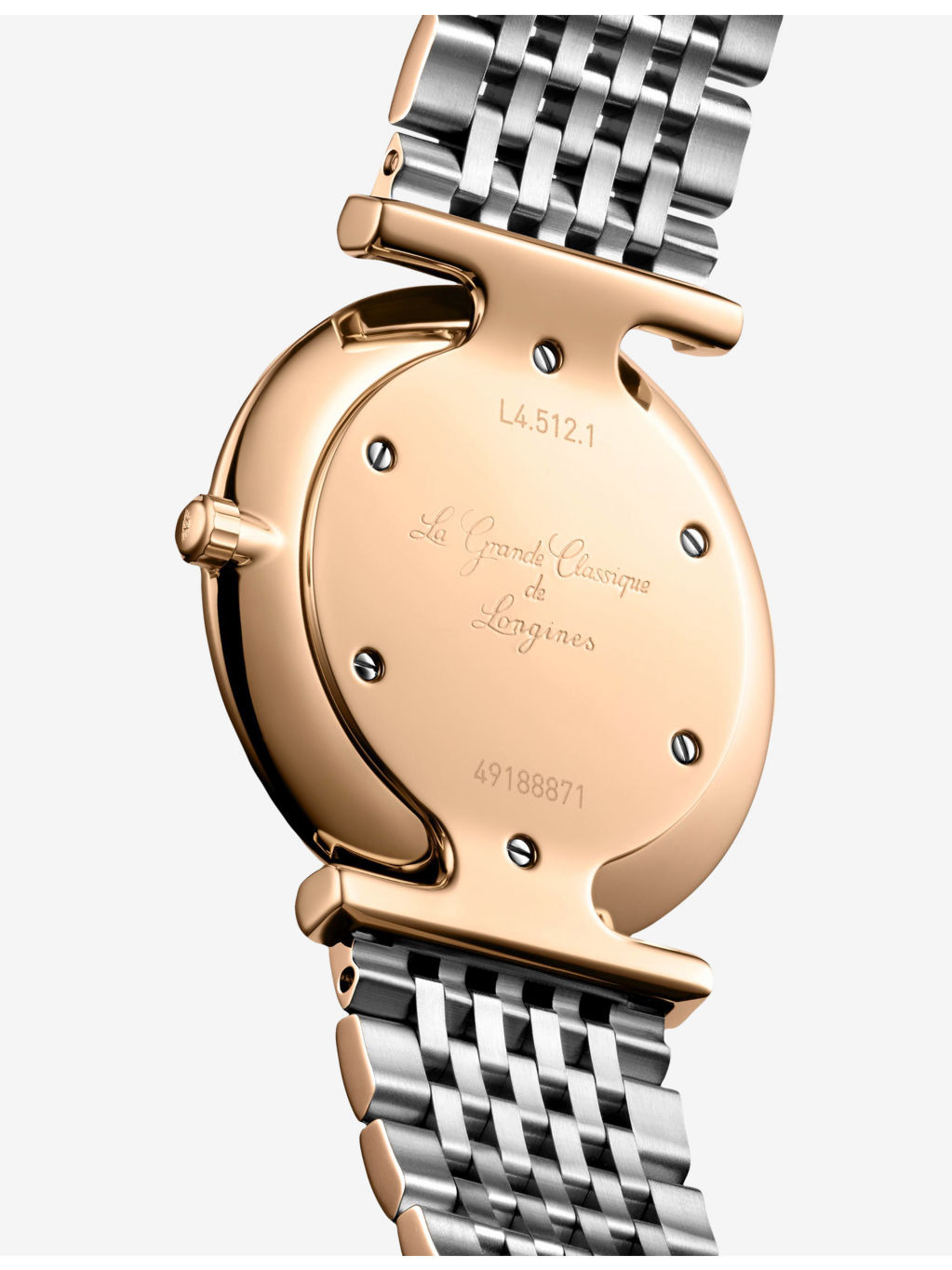 L4.512.1.97.7 La Grande Classique Stainless-Steel, 0.081ct Diamond And Red PVD Quartz Watch - 5