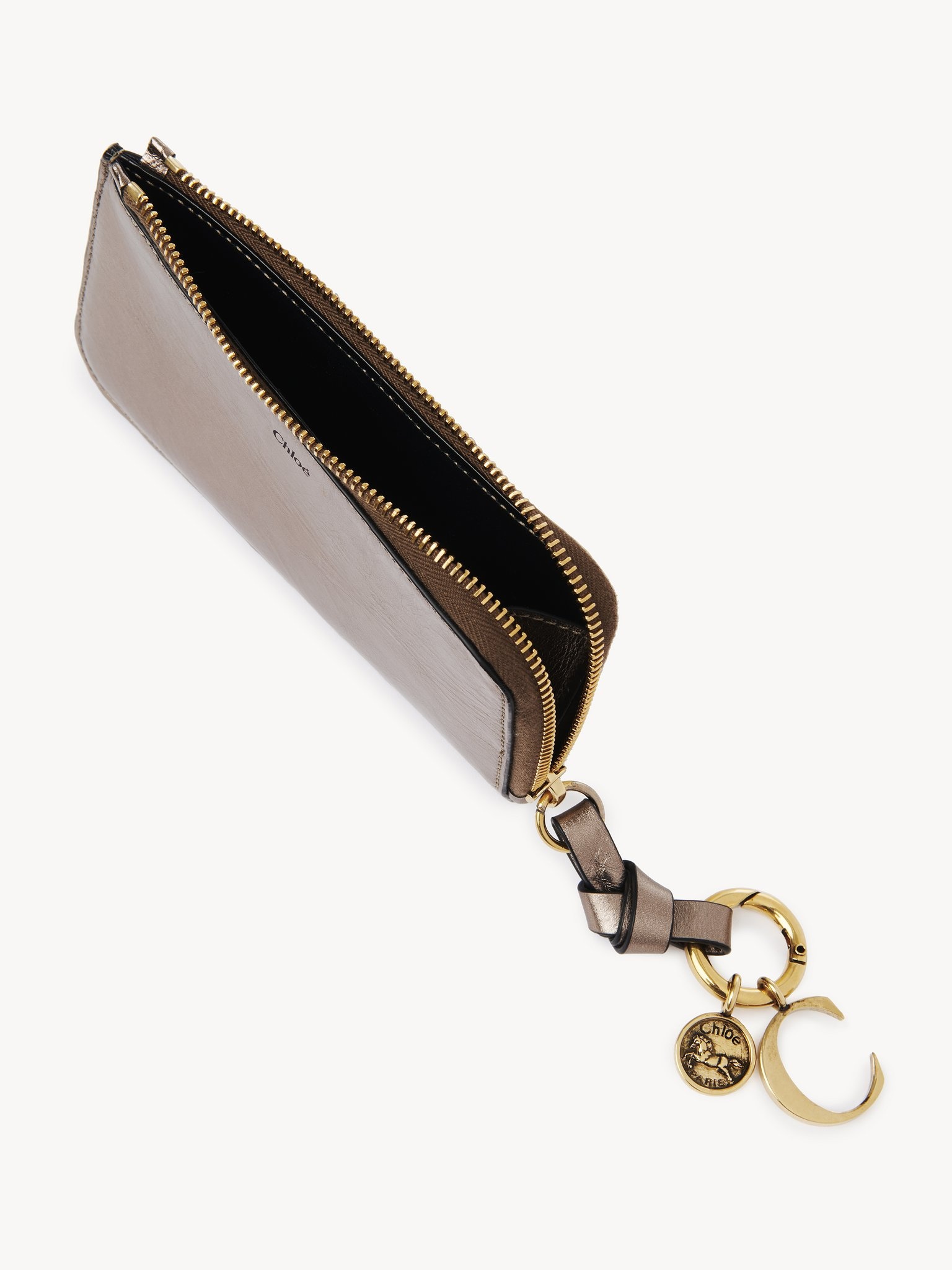 ALPHABET PURSE IN METALLIZED LEATHER - 3