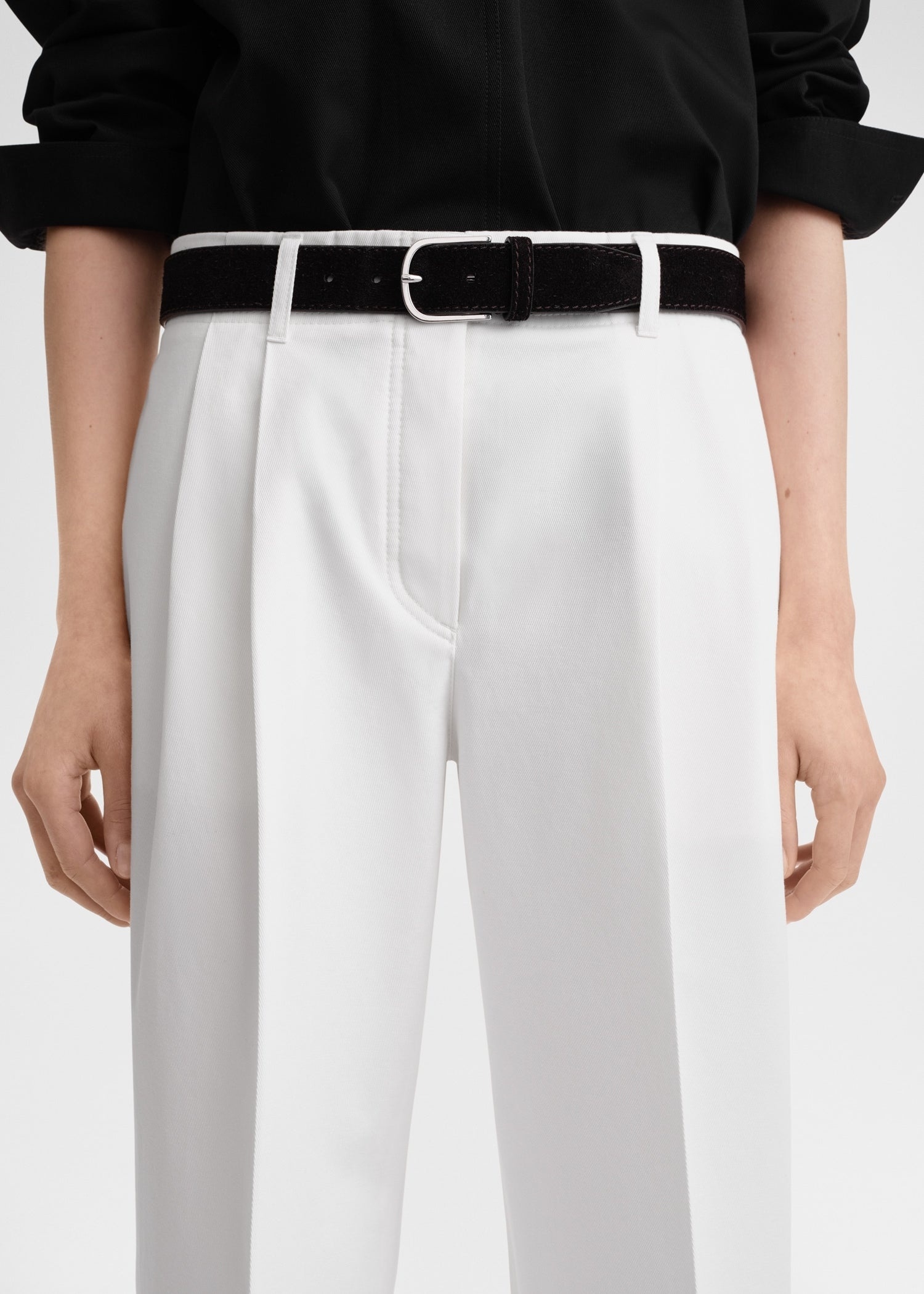 Relaxed chino trousers white - 5