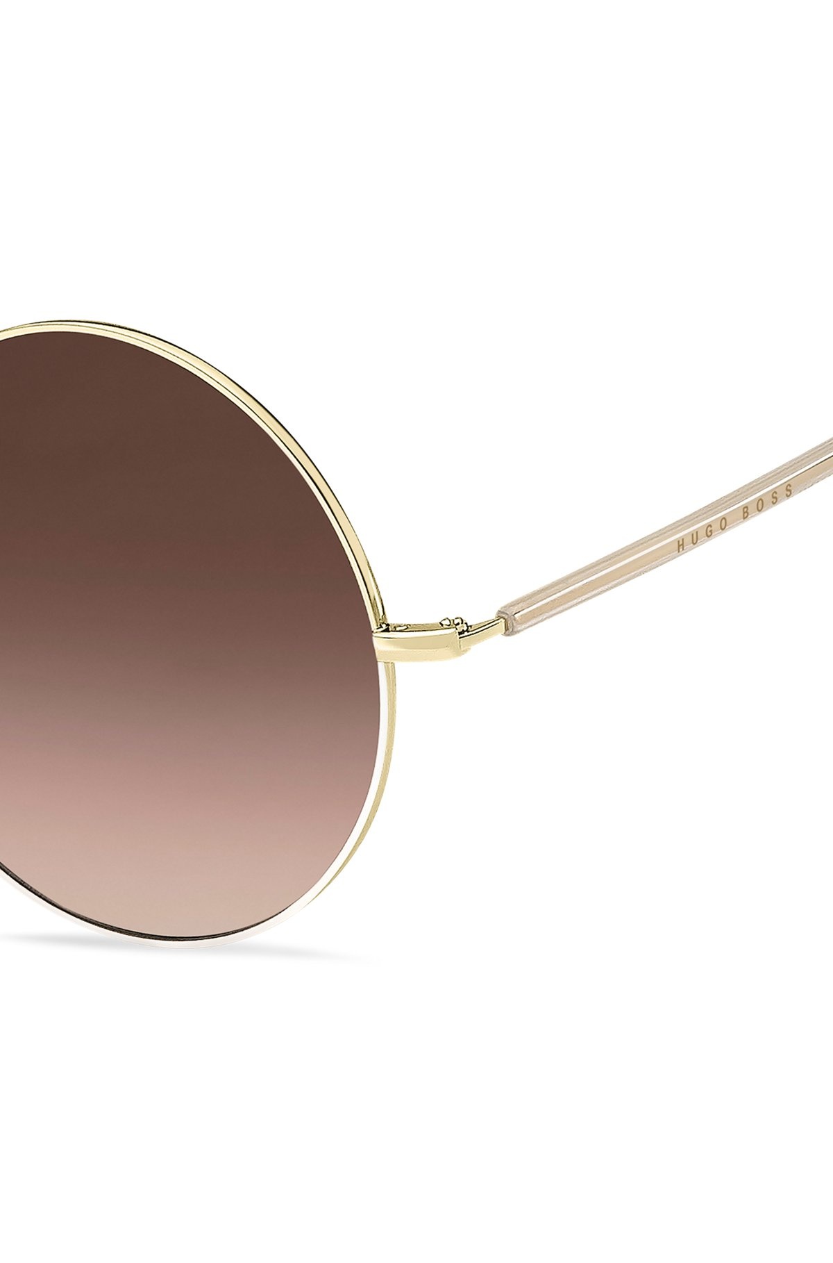 ROUND SUNGLASSES IN GOLD-TONE TITANIUM - 2