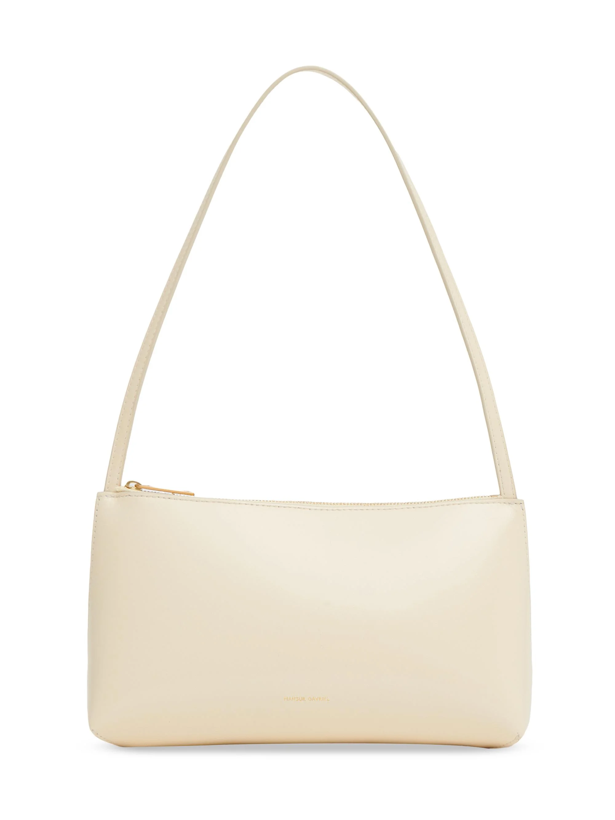 Women's Gaia Leather Shoulder Bag - Crema Ebony - 1