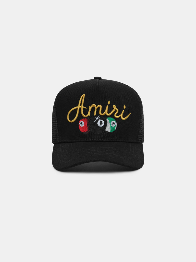 AMIRI BILLIARDS TRUCKER HAT 1
