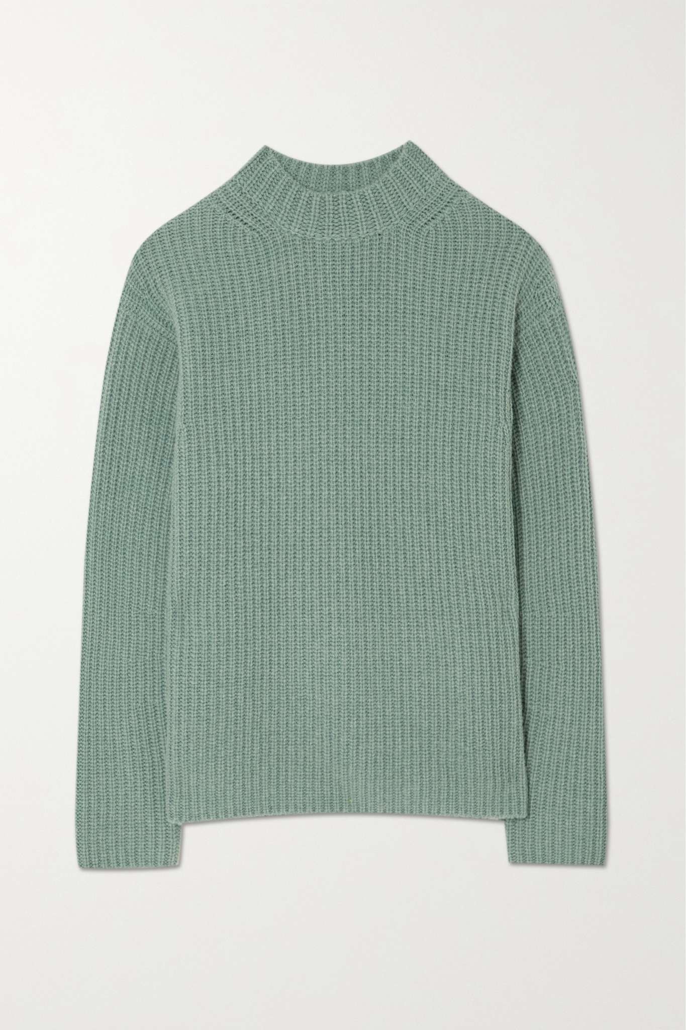 Ribbed wool and yak-blend sweater - 1