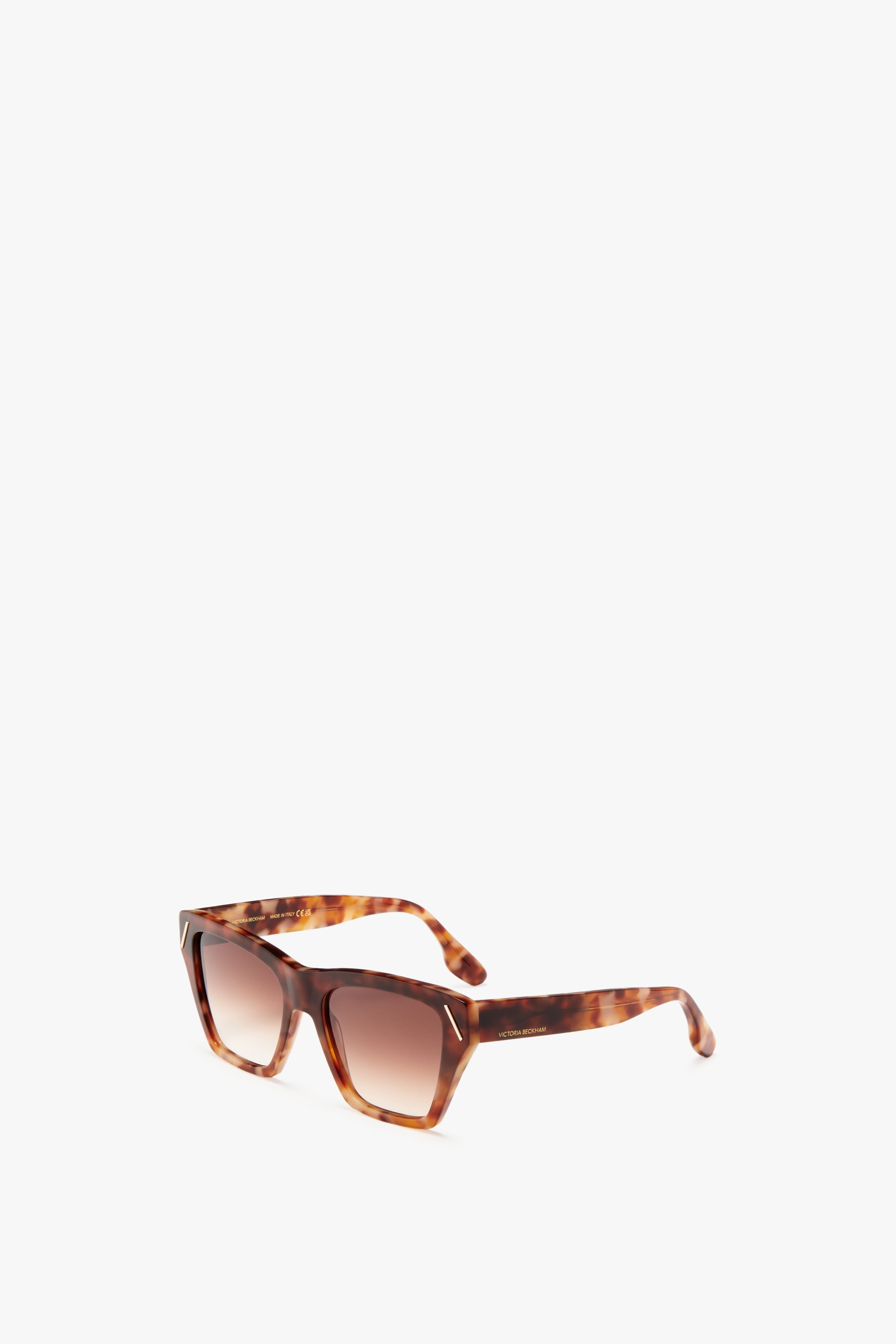 Classic Logo Sunglasses in Light Havana Fade - 2