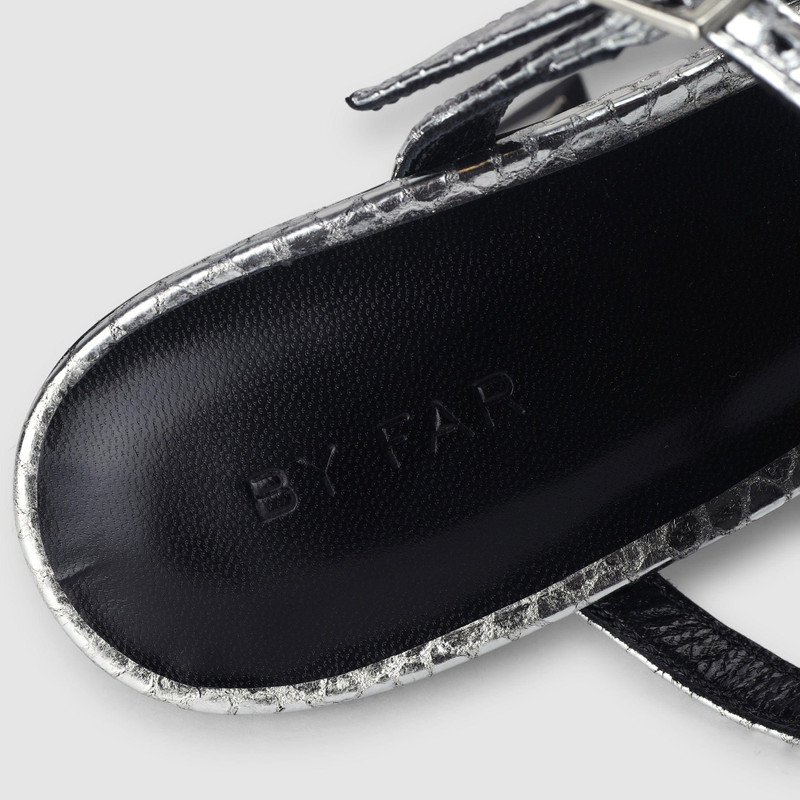 By Far Women's Flick Silver Heels 8