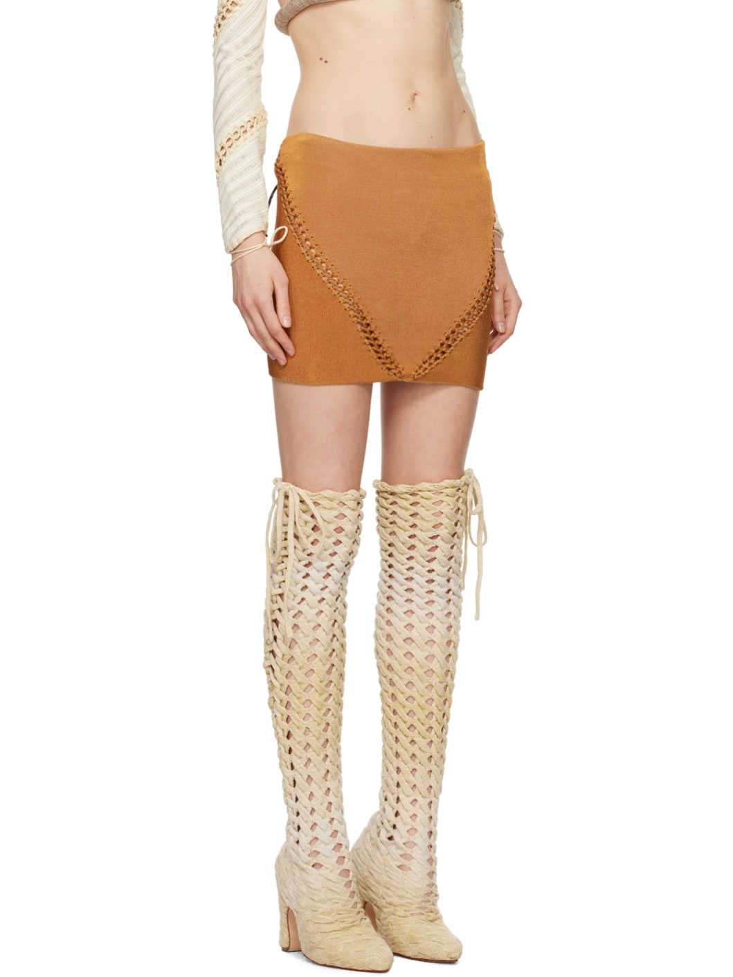SSENSE Exclusive Orange Versatile Miniskirt - 2