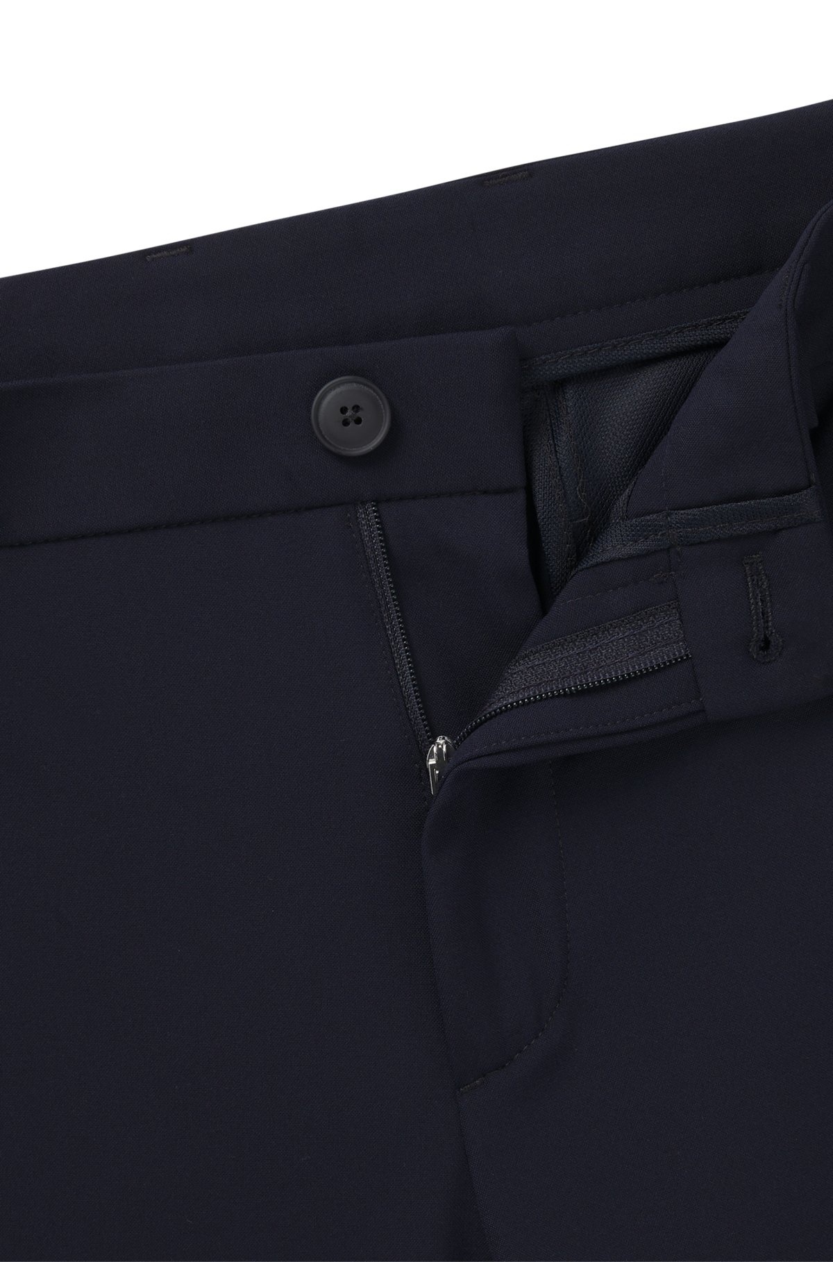 SLIM-FIT WASHABLE TROUSERS IN MICRO-PATTERNED STRETCH FABRIC - 6