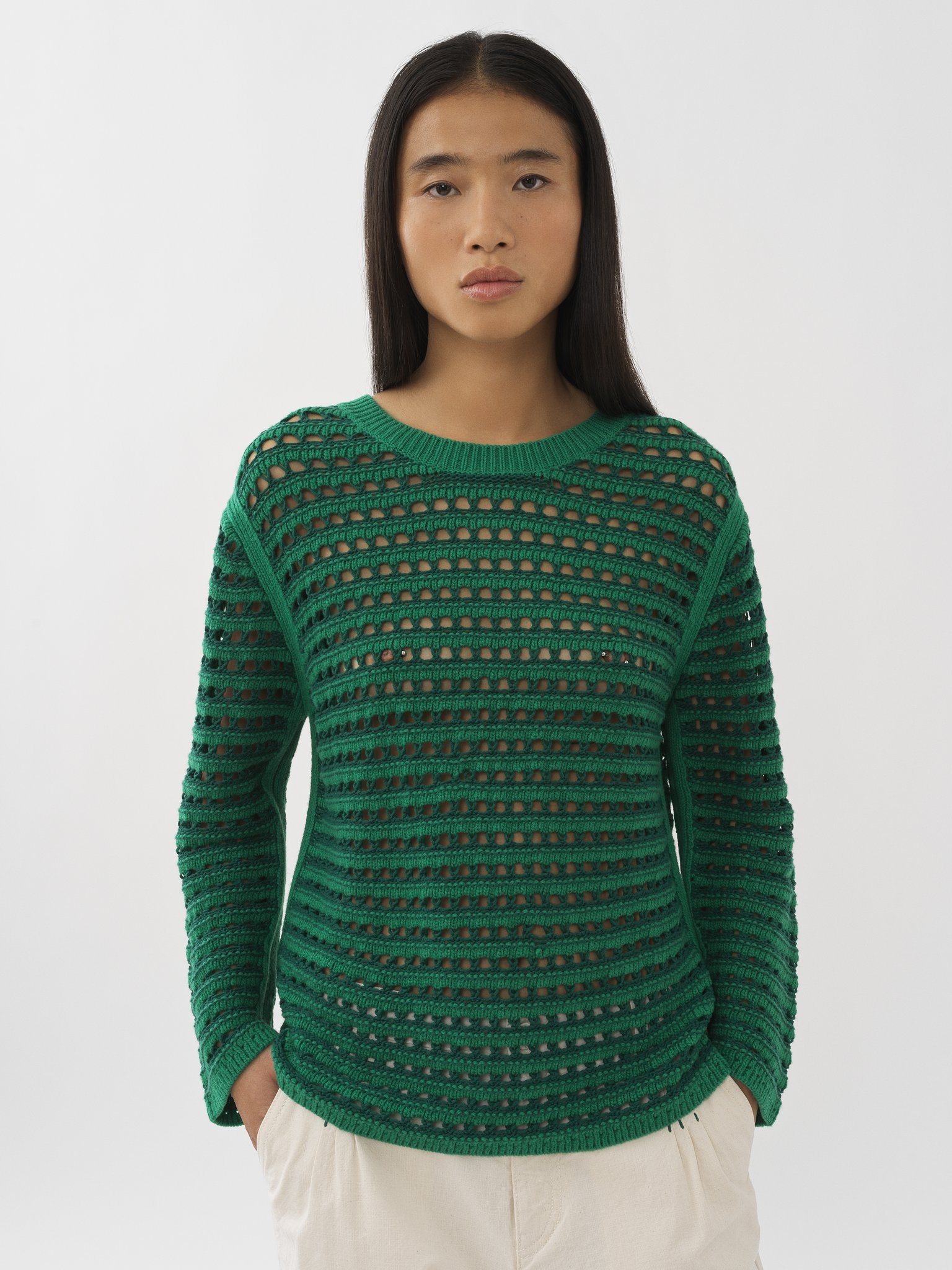 CHUNKY CROCHET SWEATER - 2