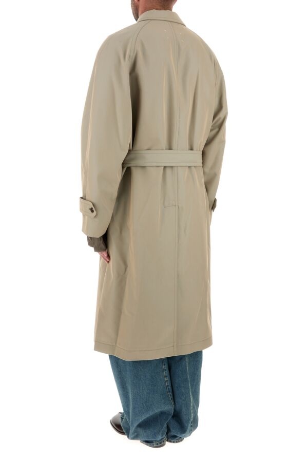トレンチコート MAISON MARGIELA CHARCOAL COTTON BLEND TRENCH COAT Maison Margiela Charcoal cotton blend trench coat