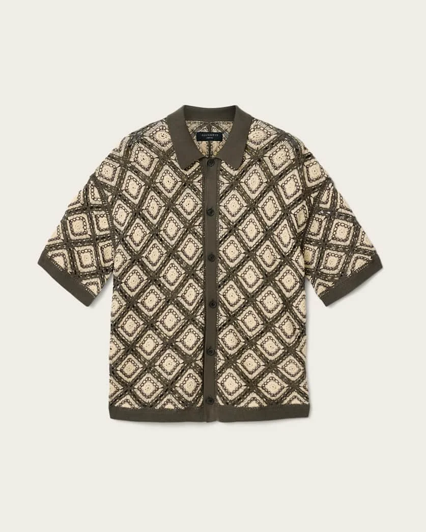 MORENA SHORT SLEEVE COLLARED CARDIGAN - 1