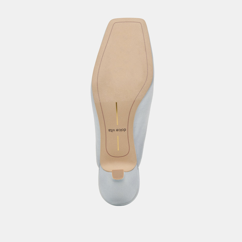 UMARA HEELS LIGHT BLUE SATIN 9