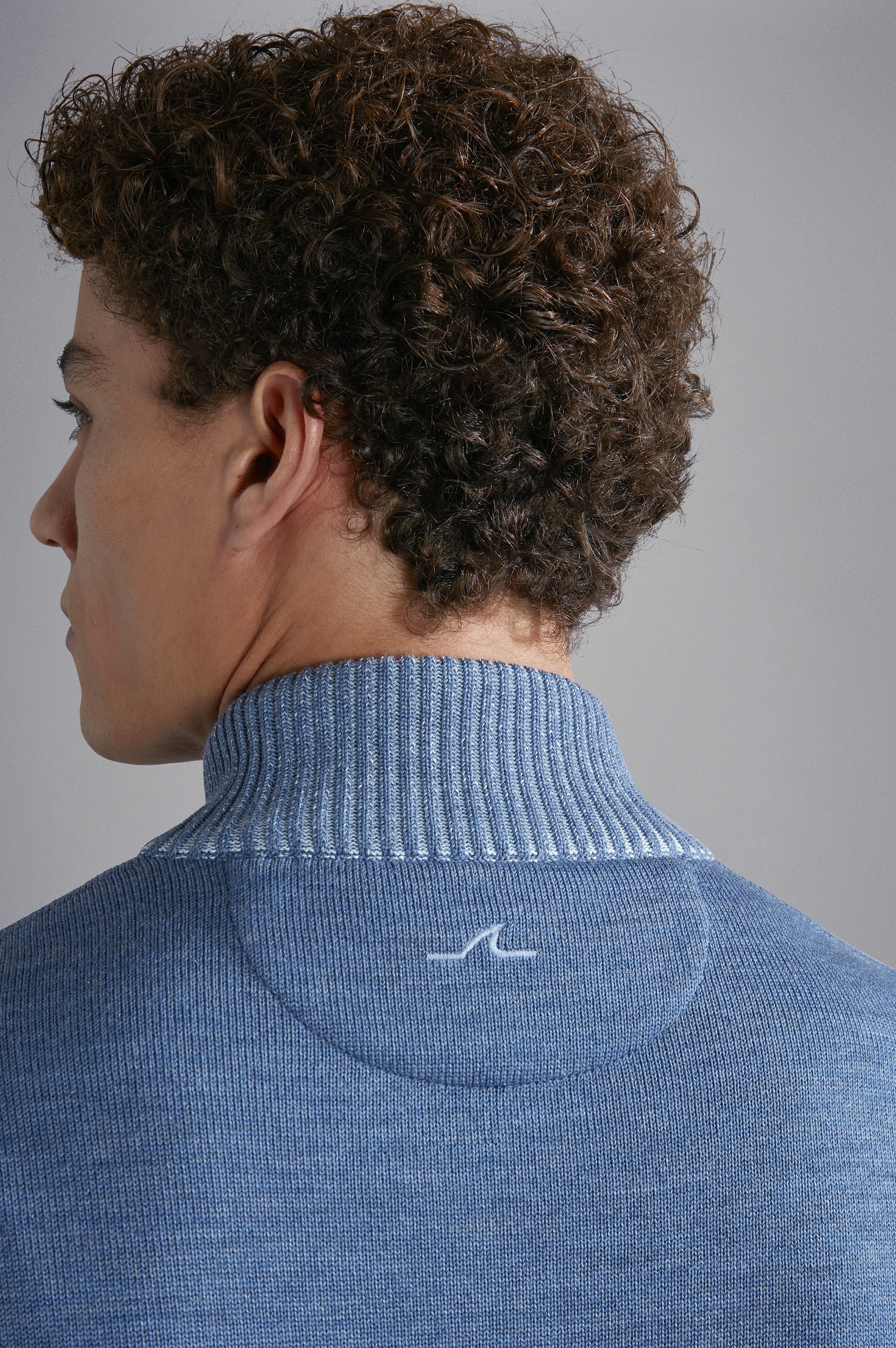 WOOL SWEATER WITH CONSTRASTING PIPING - 6
