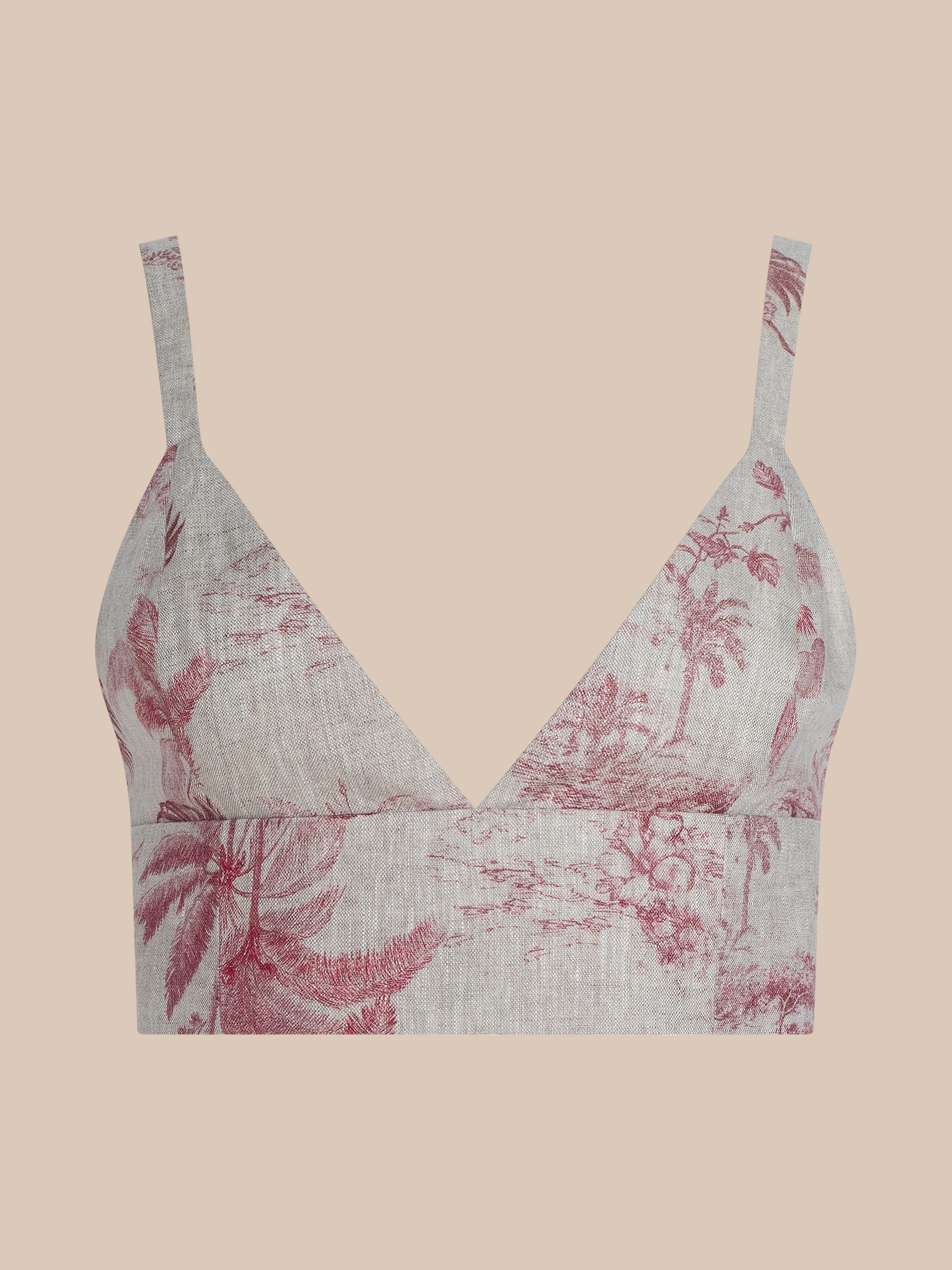 Kaori Linen Bralette Top - 1