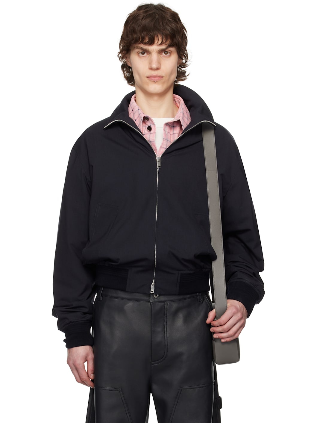 Navy Fine Wool Jacket - 1