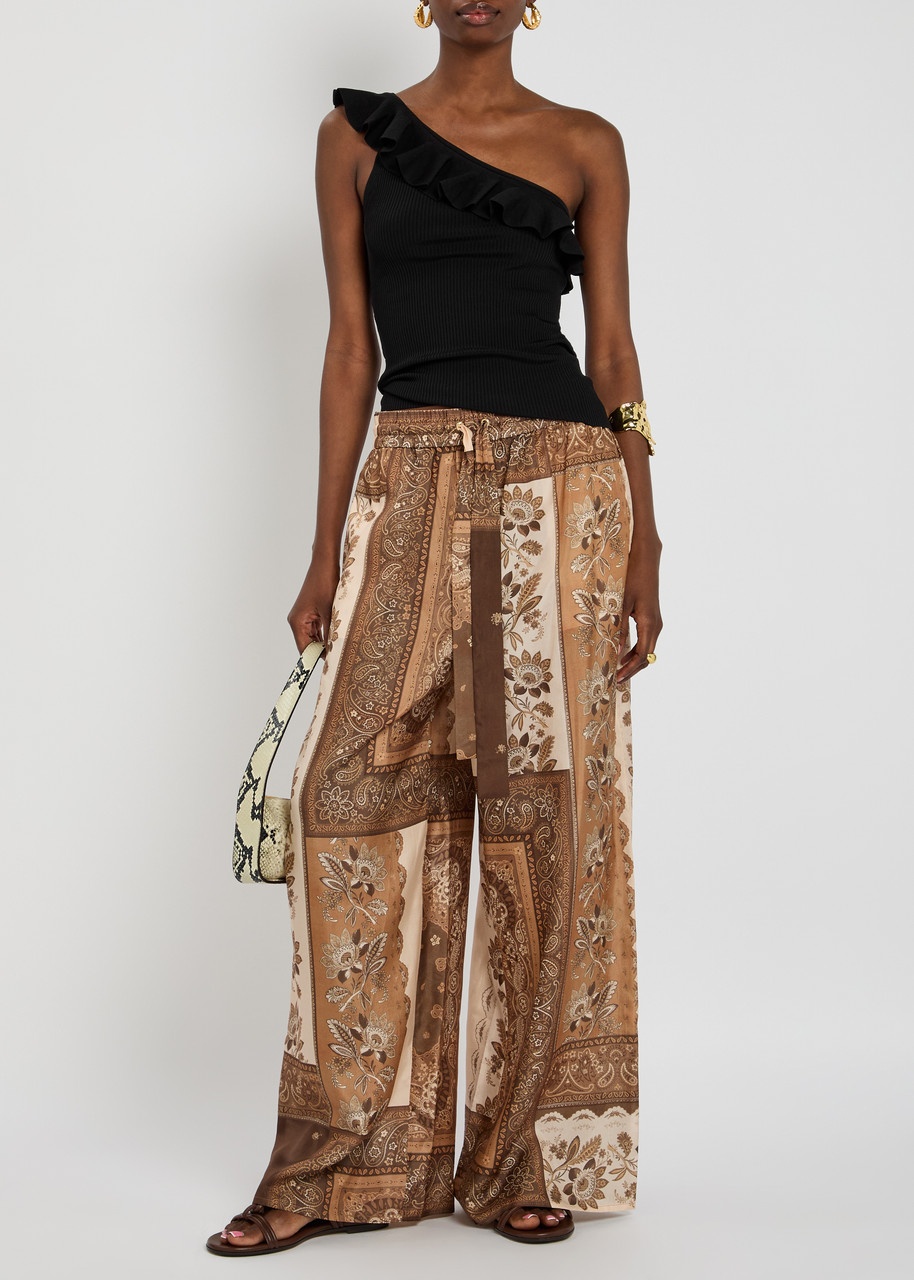Zimmermann Rhiannon Frill Asymmetric Stretch-jersey Tank - 4