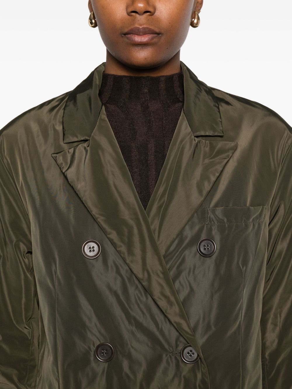 double-breasted buttoned coat - 5