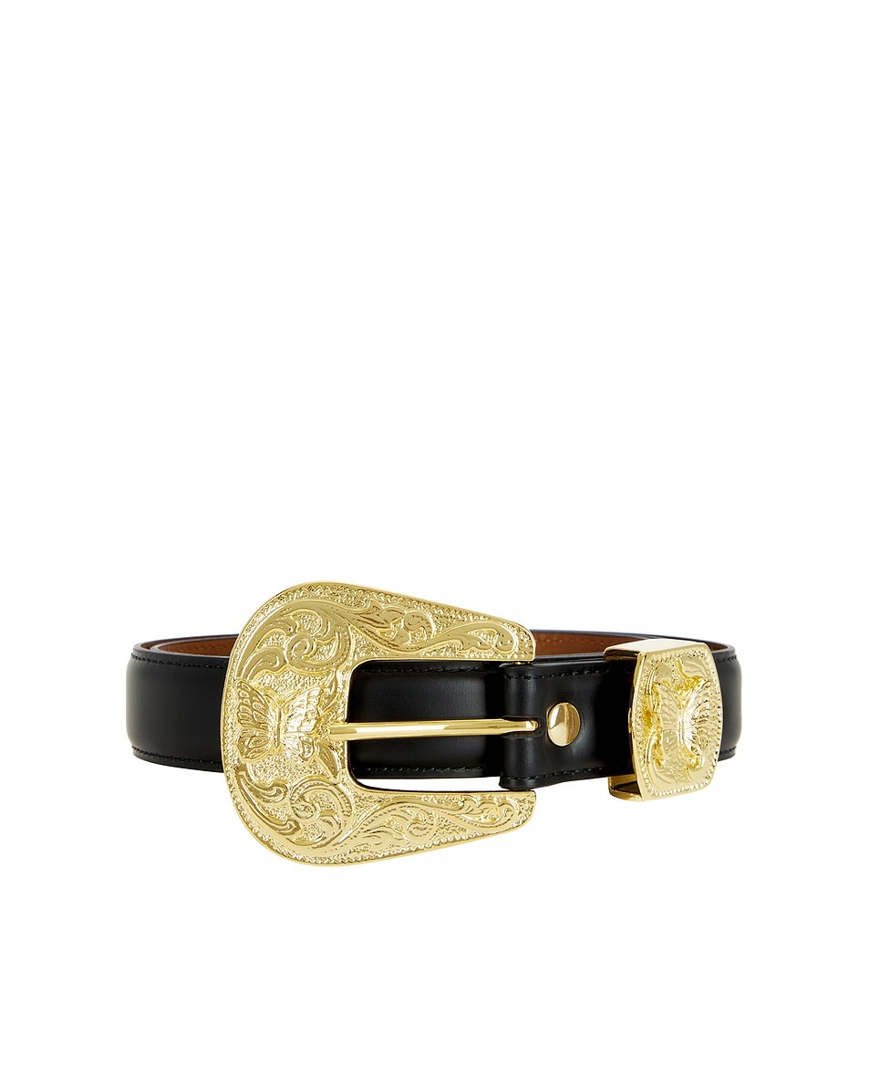 Leather Papillon Western Tip Belt - 3