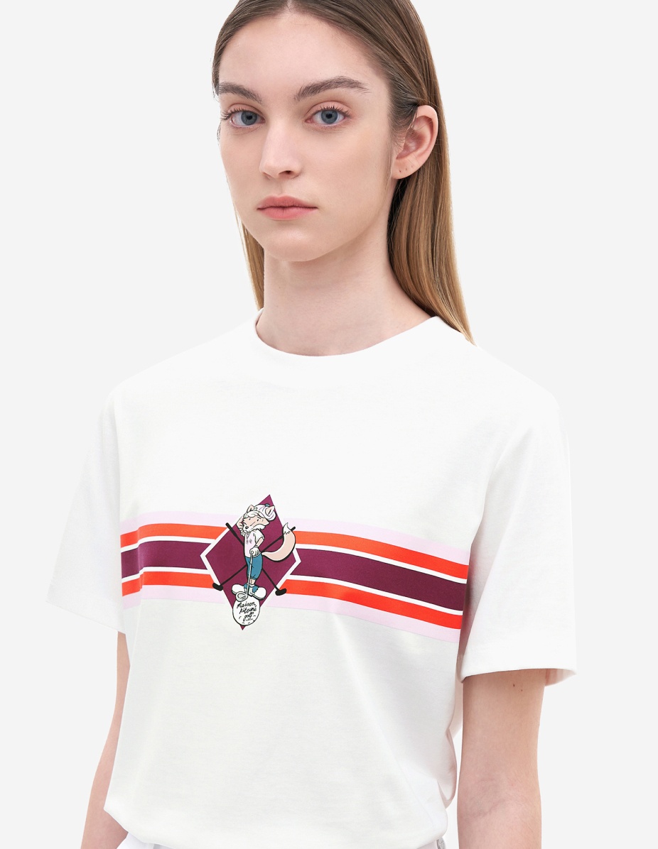 Women Swing Fox Stripe Print T-Shirt - 5