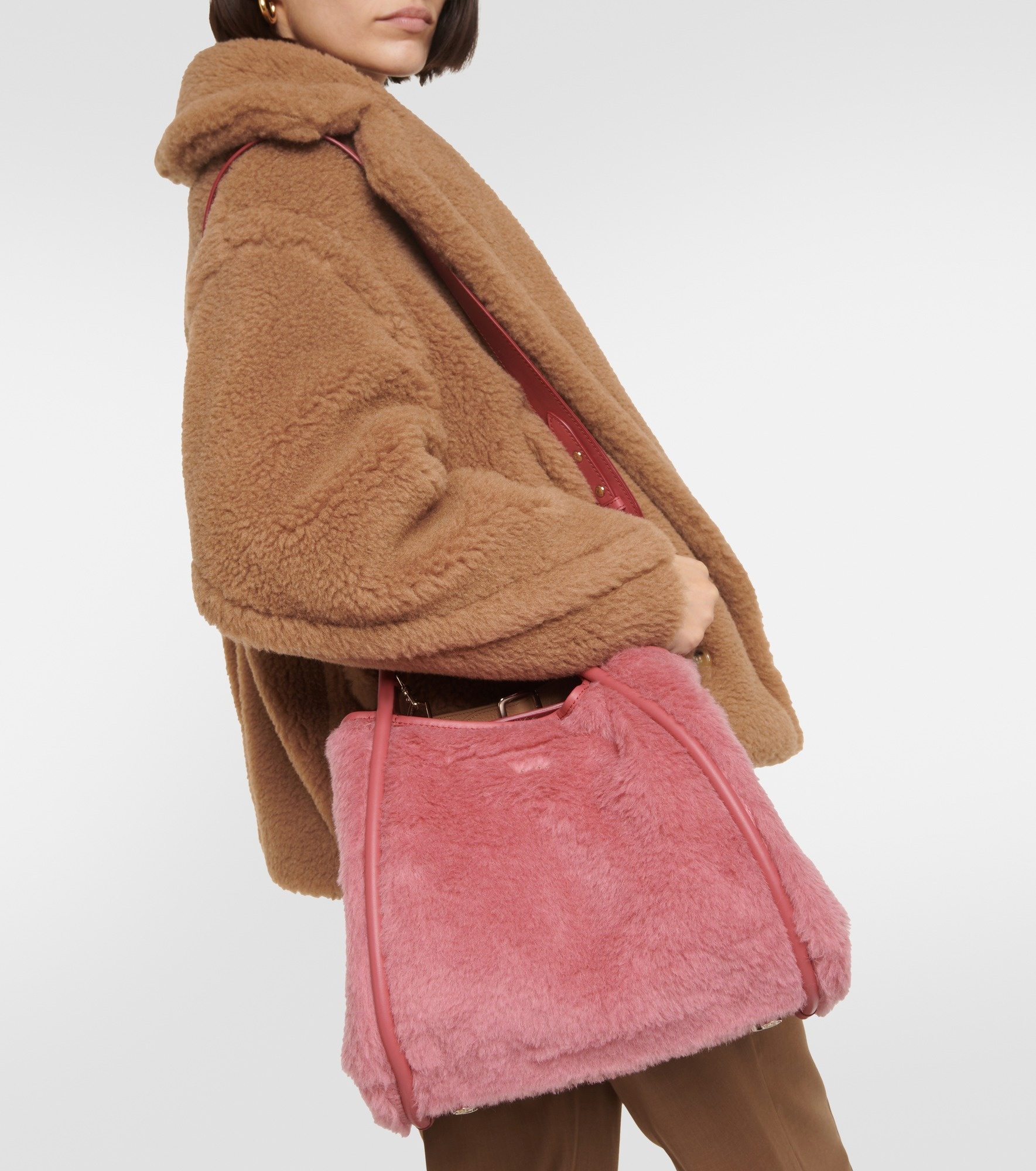 Marine Medium teddy tote bag - 6