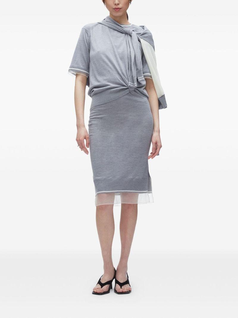 3.1 Phillip Lim knot-detail merino midi dress outlook