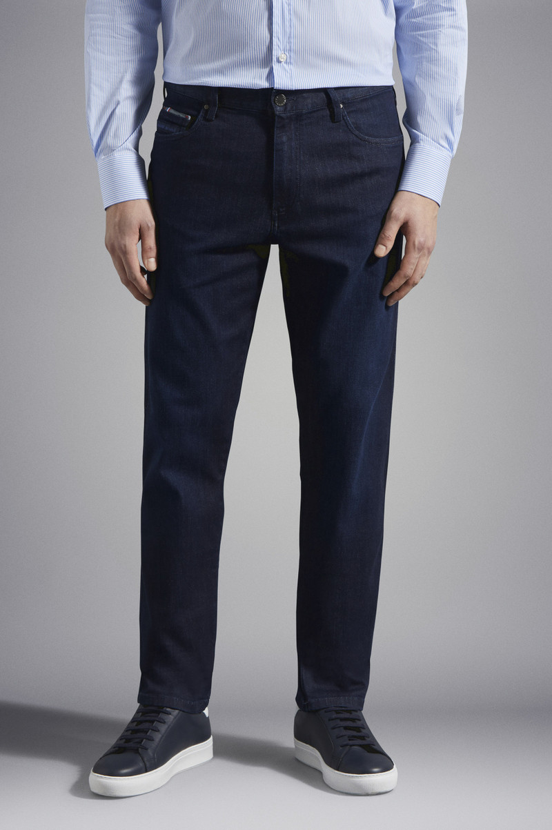 STRETCH COTTON DENIM JEANS 6