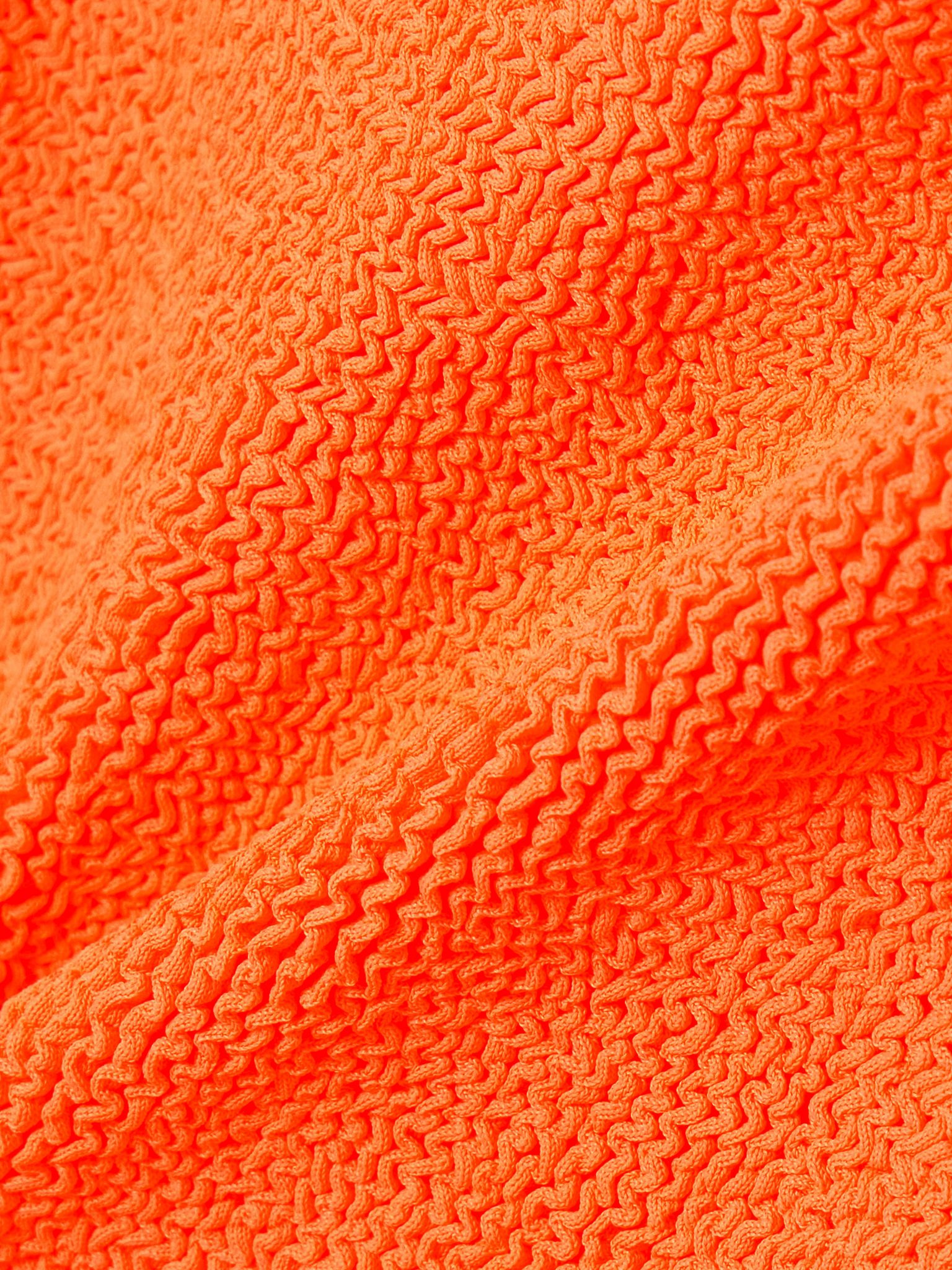 Seersucker swimsuit Orange - 4