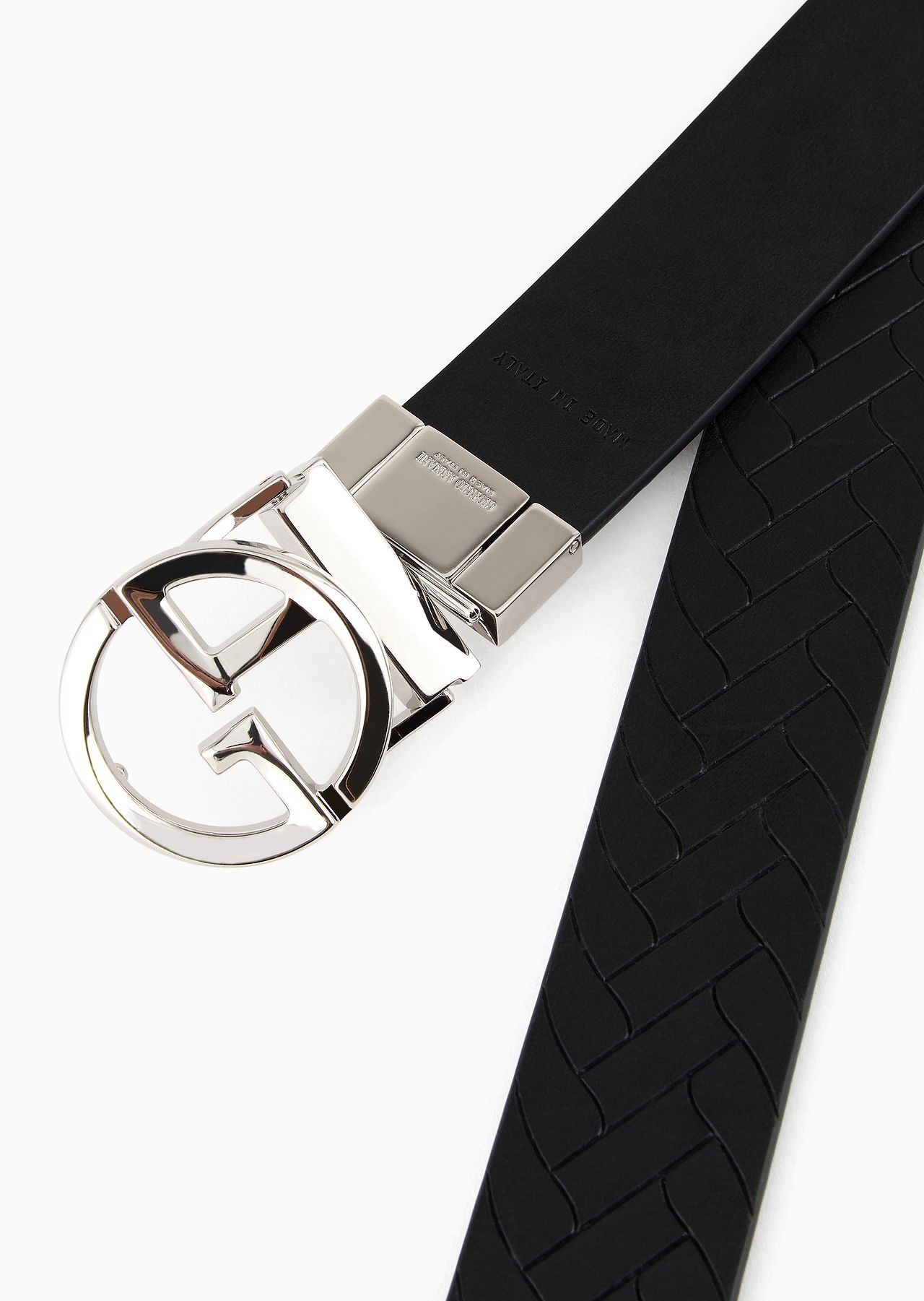 Belt in weave-print leather - 3