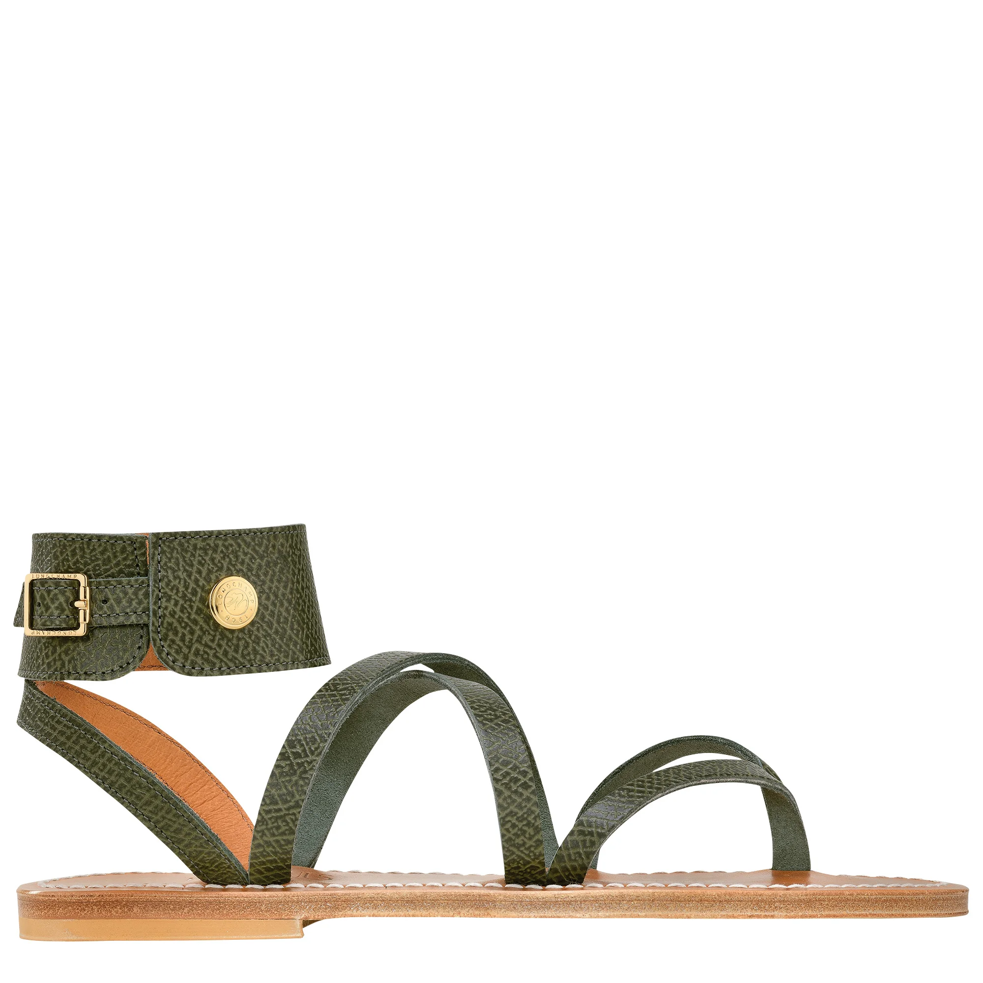Longchamp x K.Jacques Sandals Forest - Leather - 1