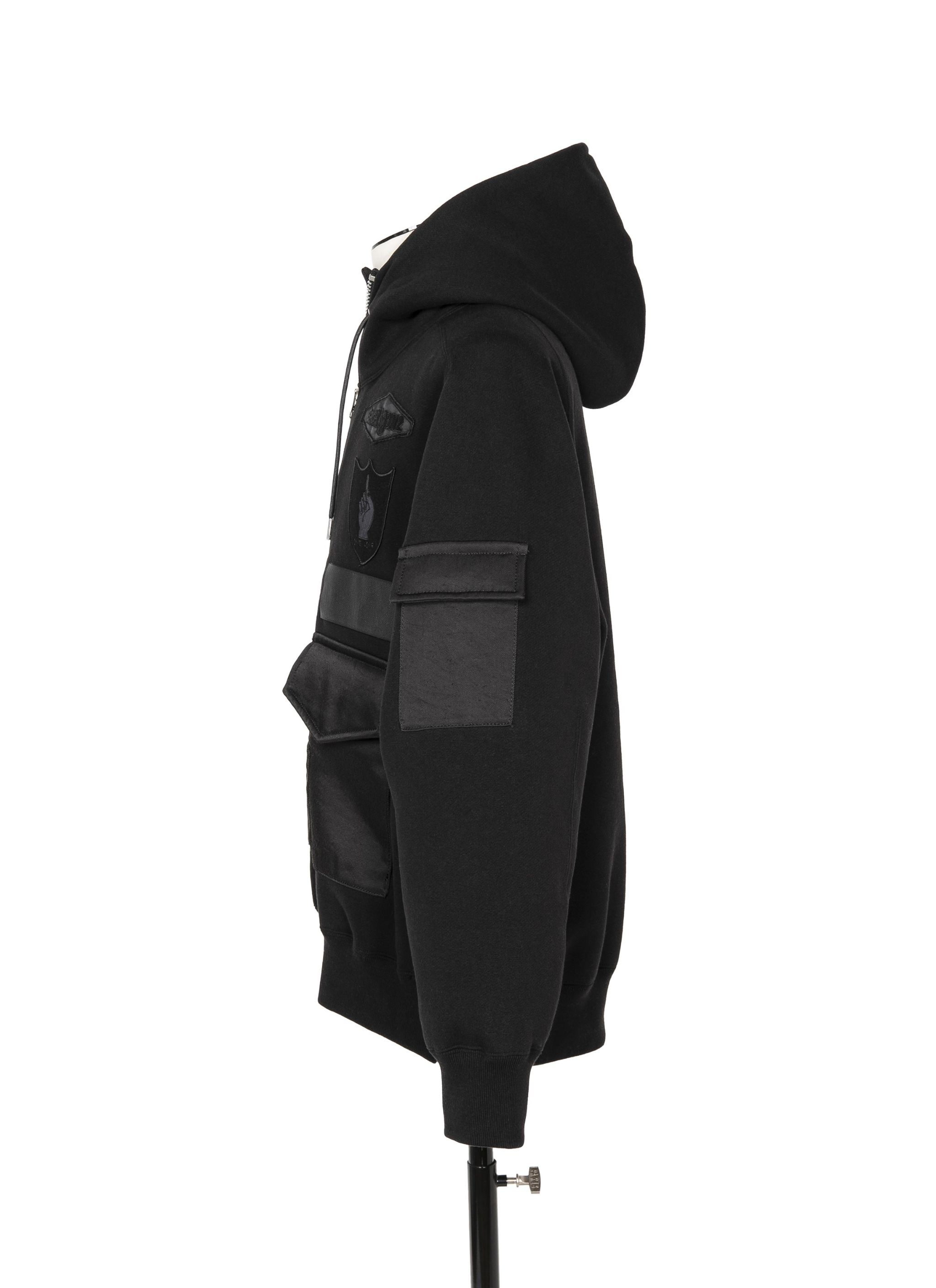 sacai x SPIEWAK Gonz Multi Patch Cotton Jersey Hoodie - 3