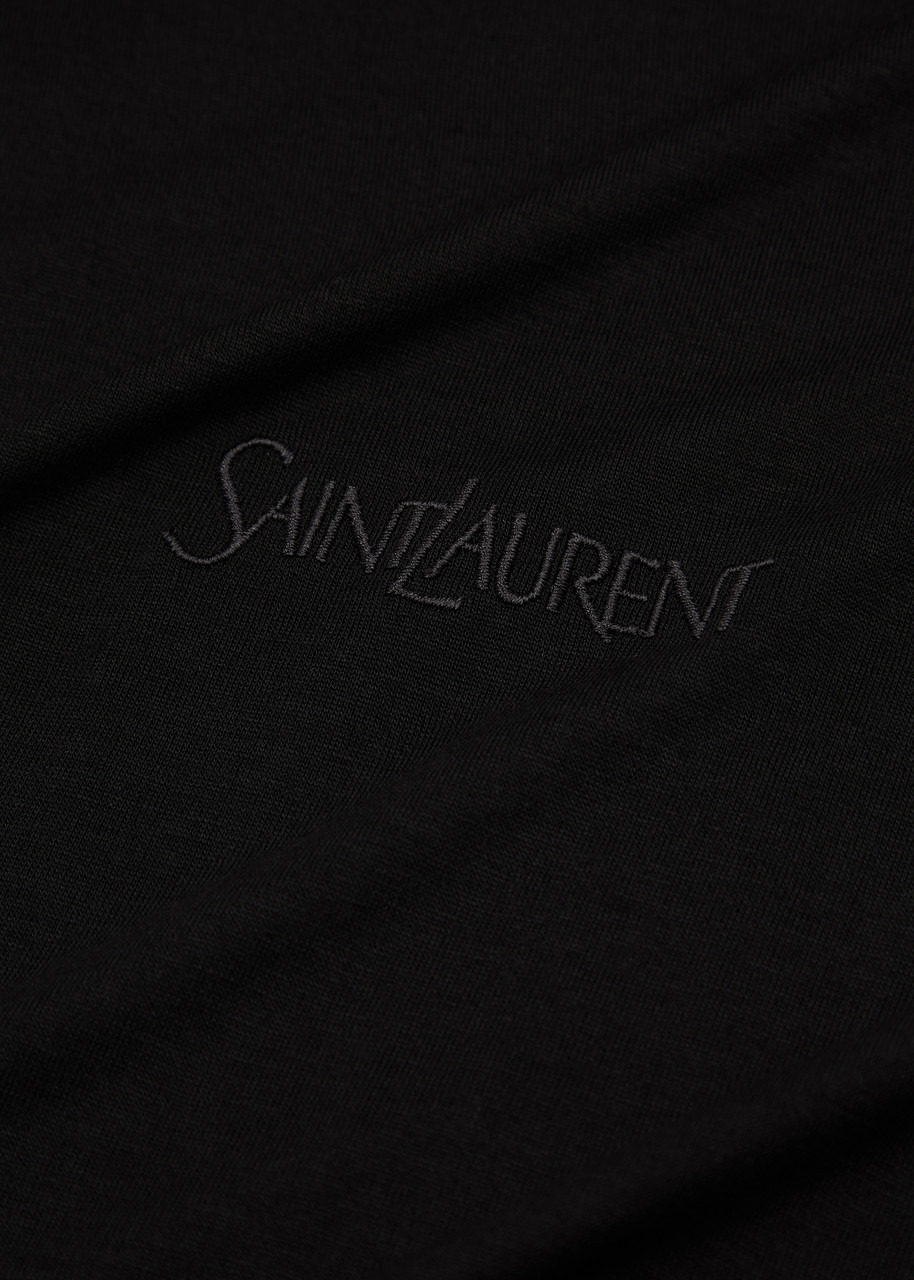 Logo-embroidered jersey T-shirt - 5